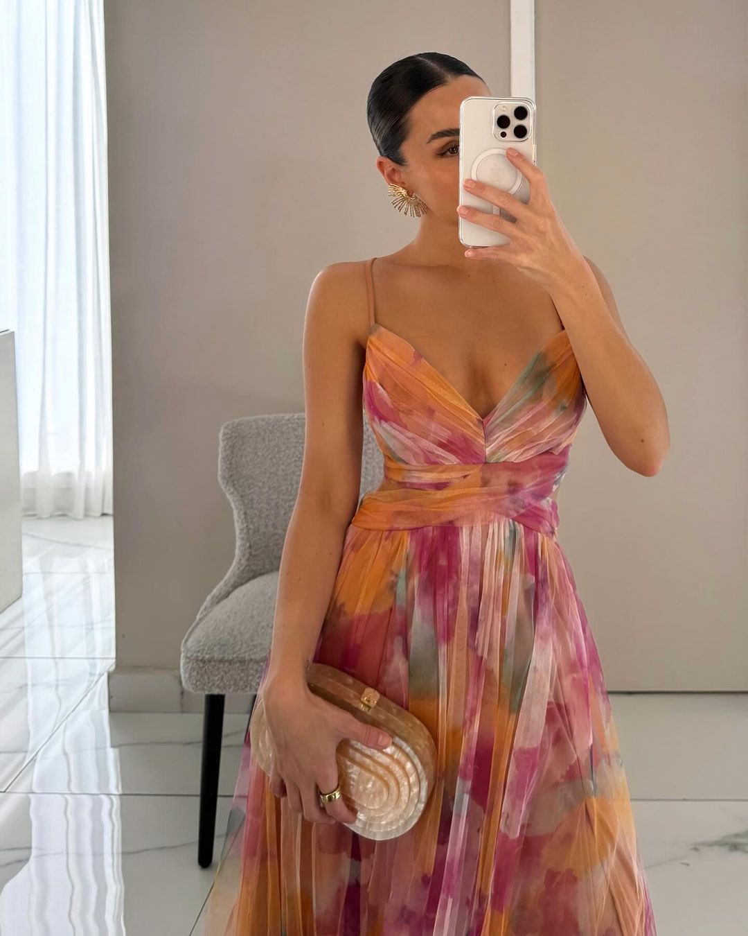 Evelyn Flower Maxi Dress