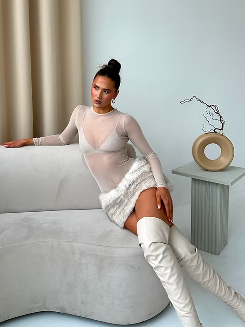 Lena Fur Skirt