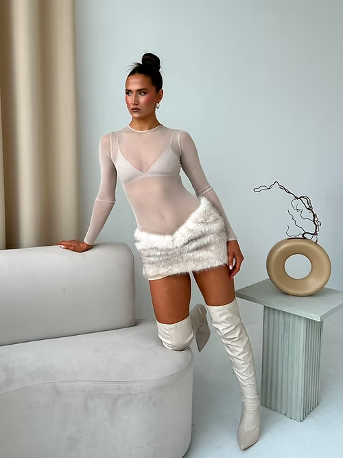 Lena Fur Skirt