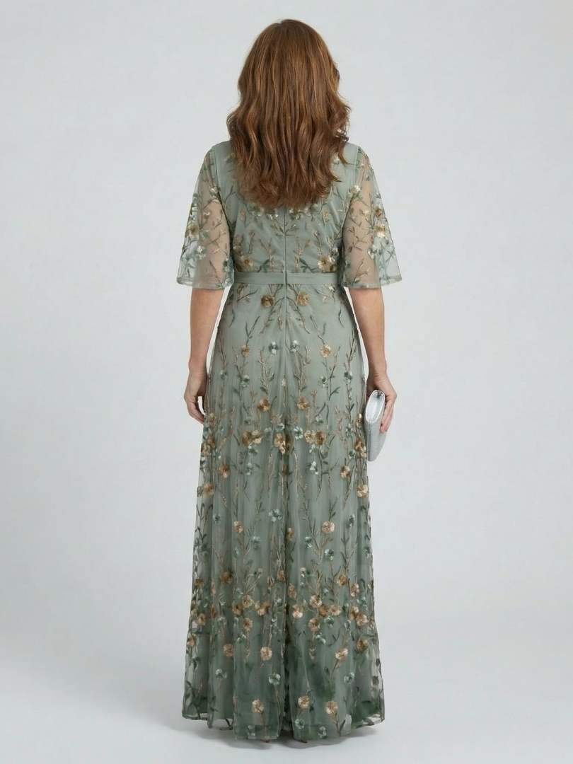 Katie | Halter Bloom Flow Maxi Dress