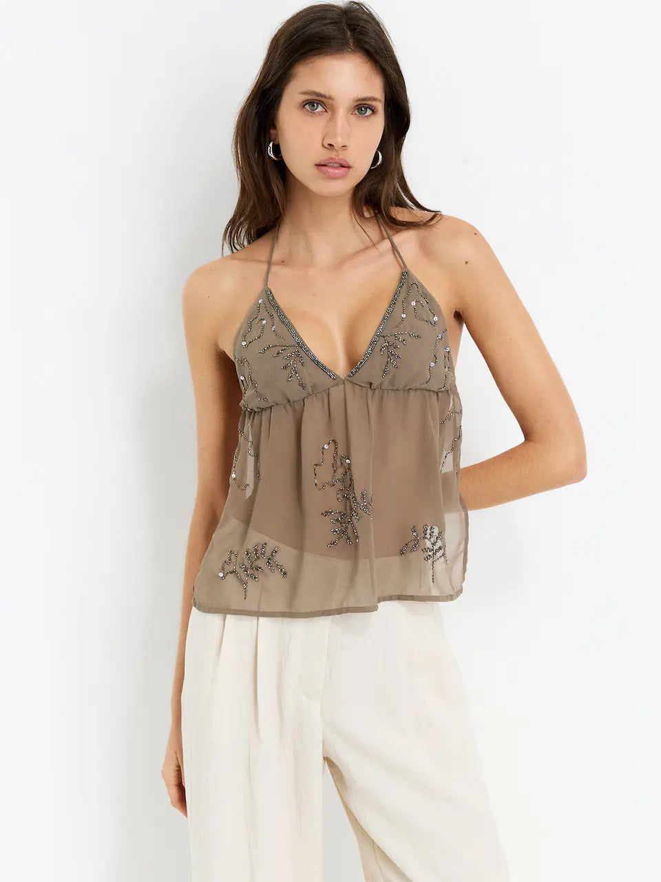 Jackie Halter Top Brown