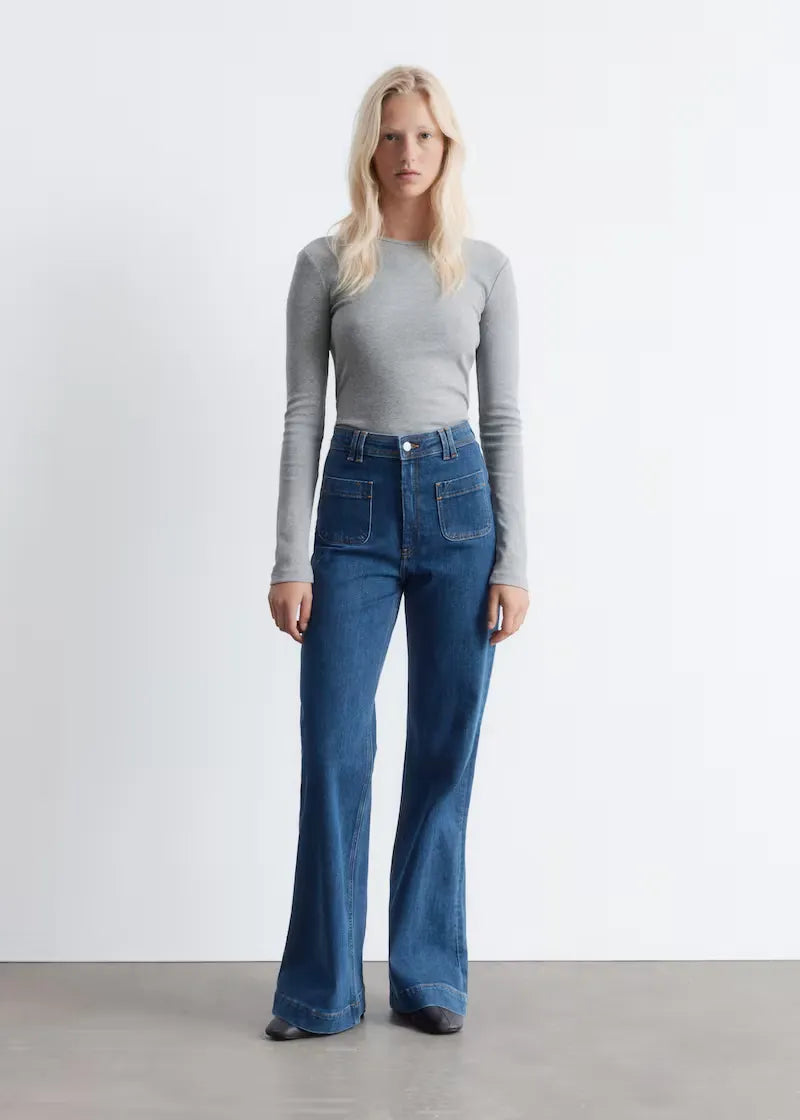 Jelena High Waisted Flared Jeans