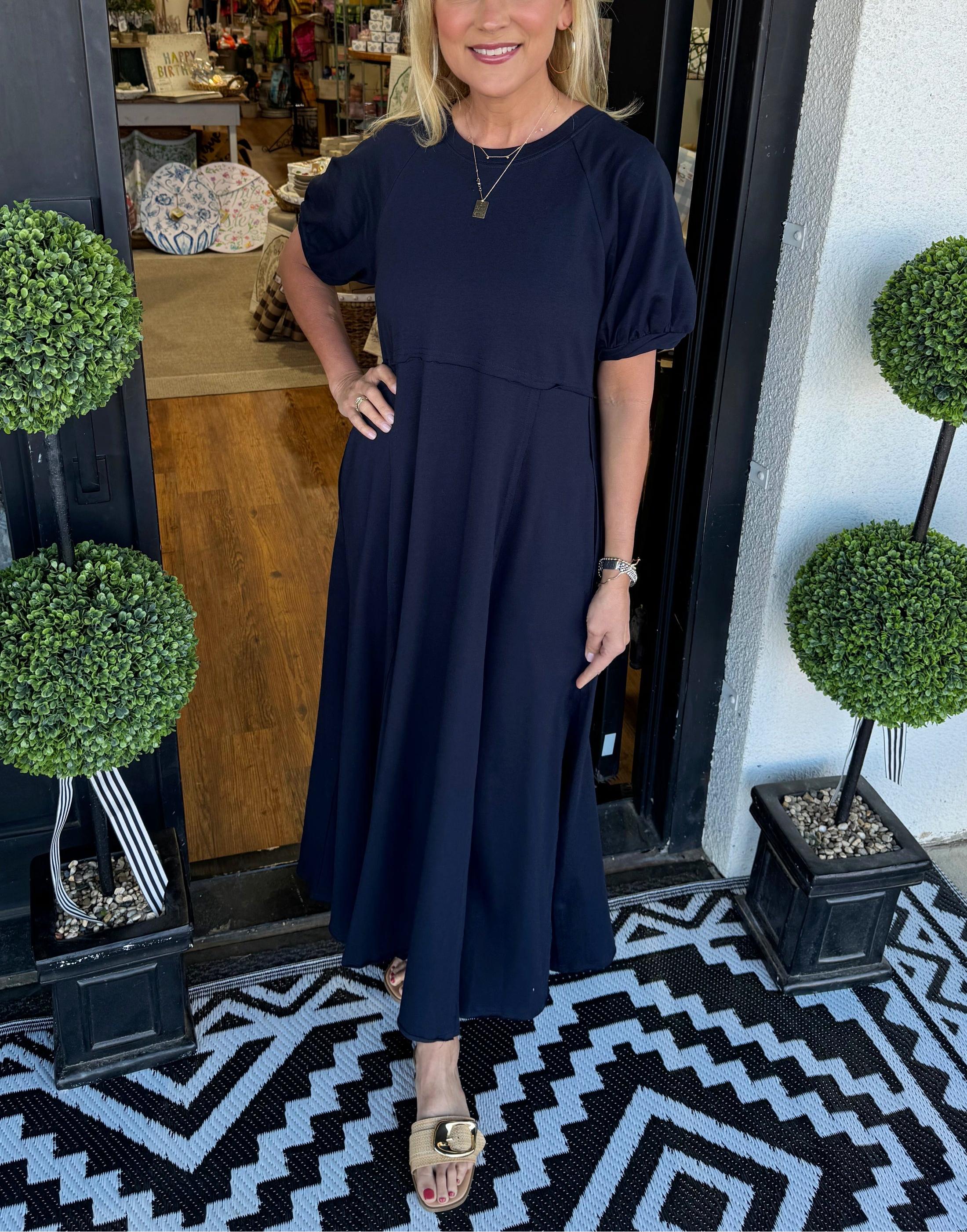 Alessa Puff Sleeve Maxi Dress