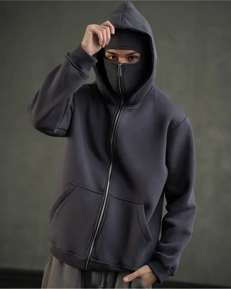 Balaclava Zip hoodie - LOUVELLI