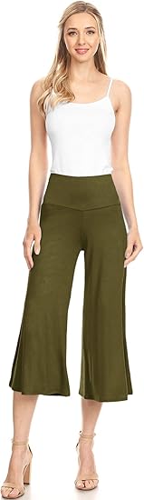 Ava Wide Leg Gaucho Trousers