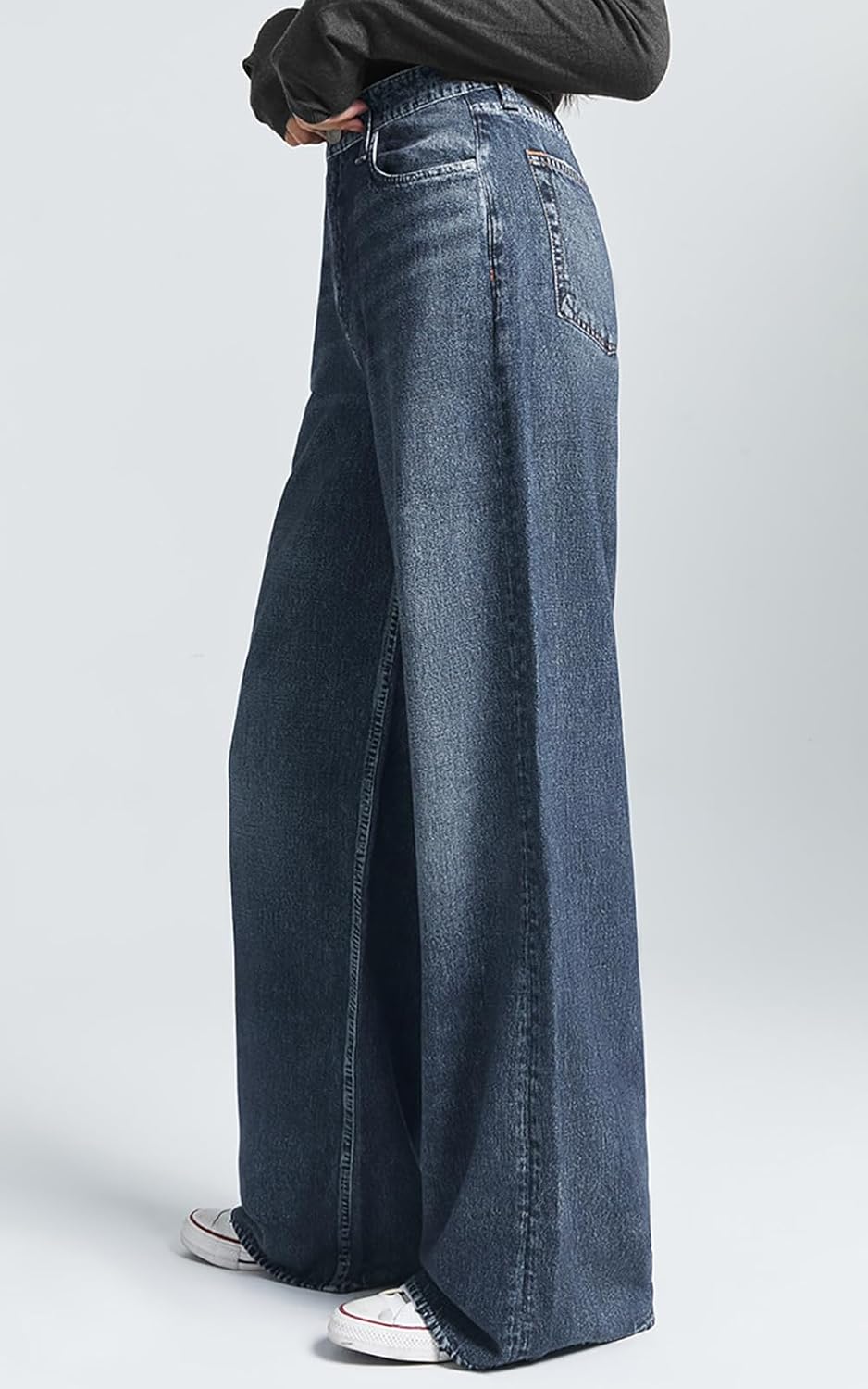 Denim Sweatpants High Waisted - LOUVELLI