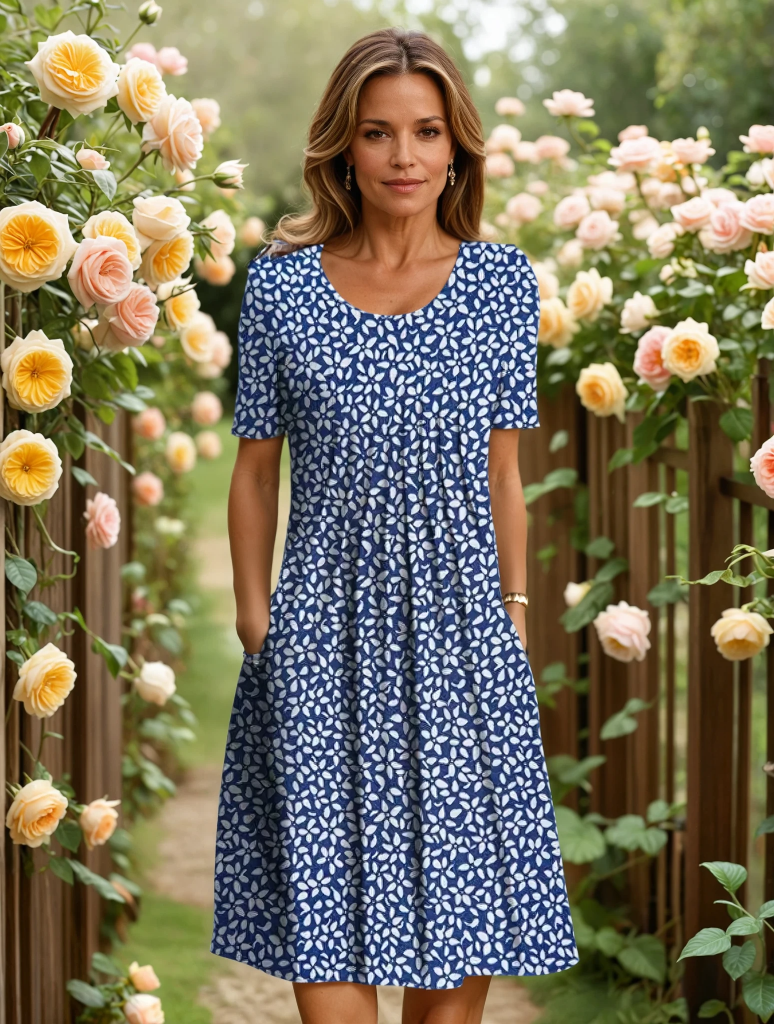 Joan | Elegant Dress with Tummy Coverage