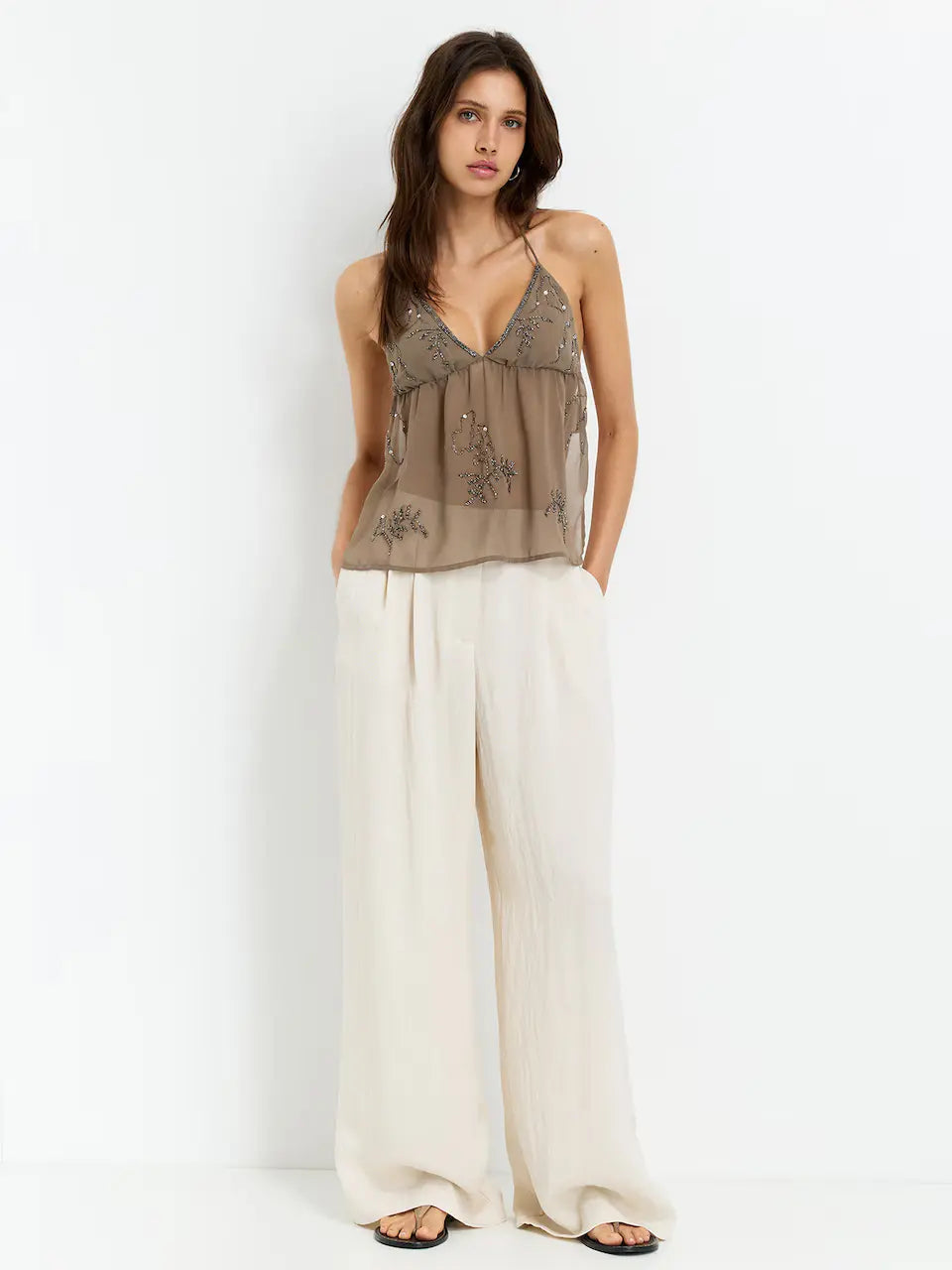 Jackie Halter Top Brown