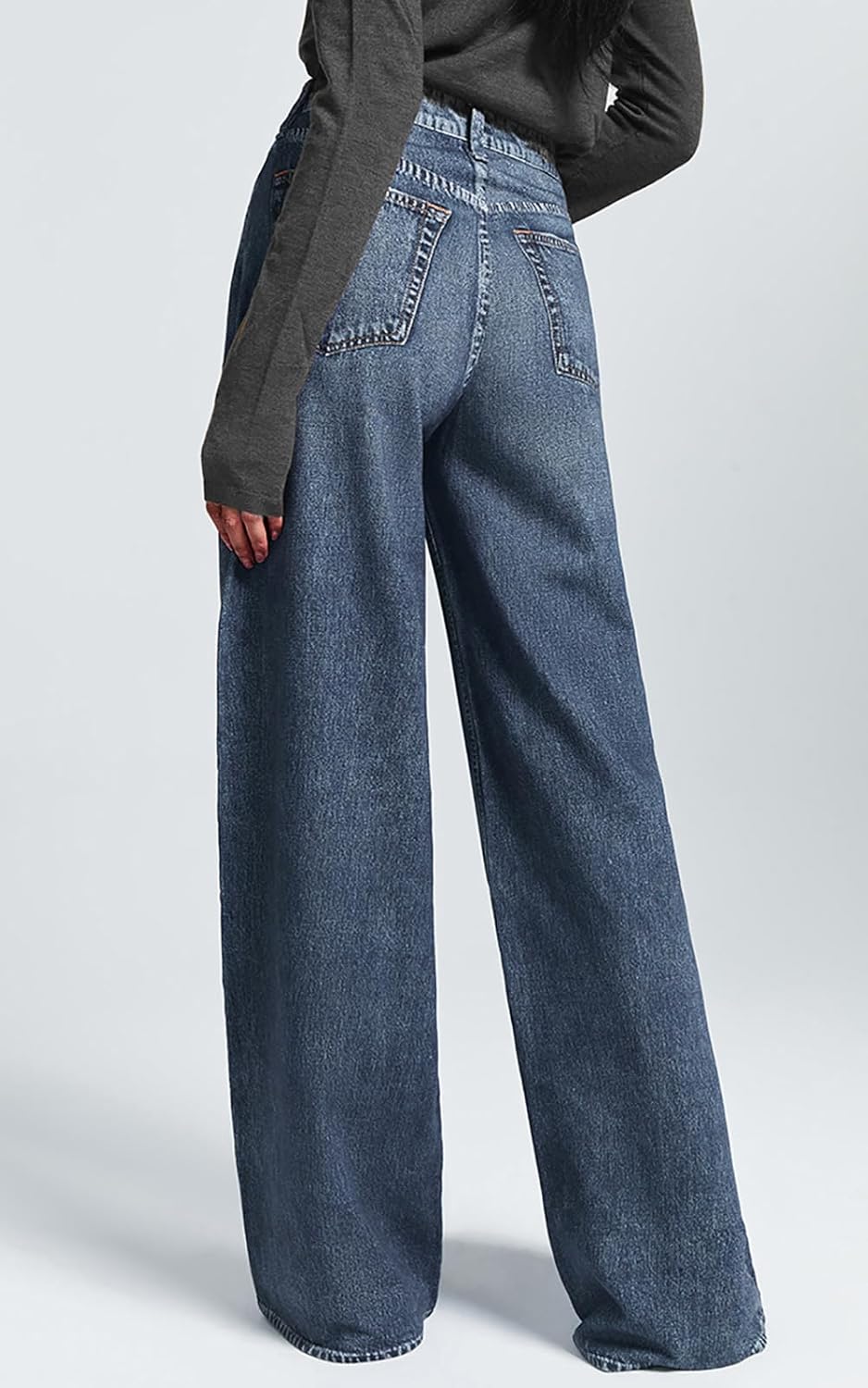 Denim Sweatpants High Waisted - LOUVELLI