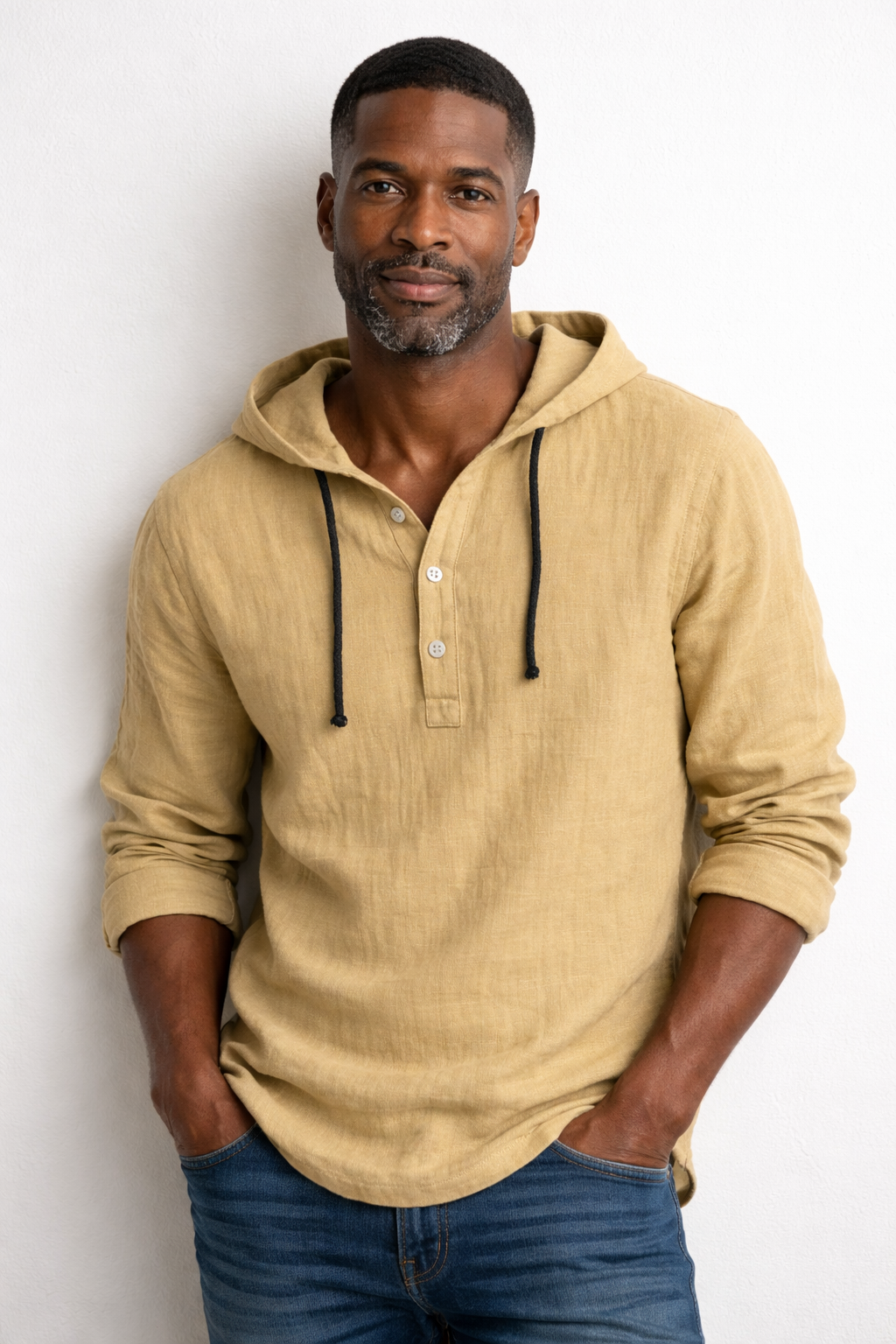 Hugo Linen Hoodie Shirt