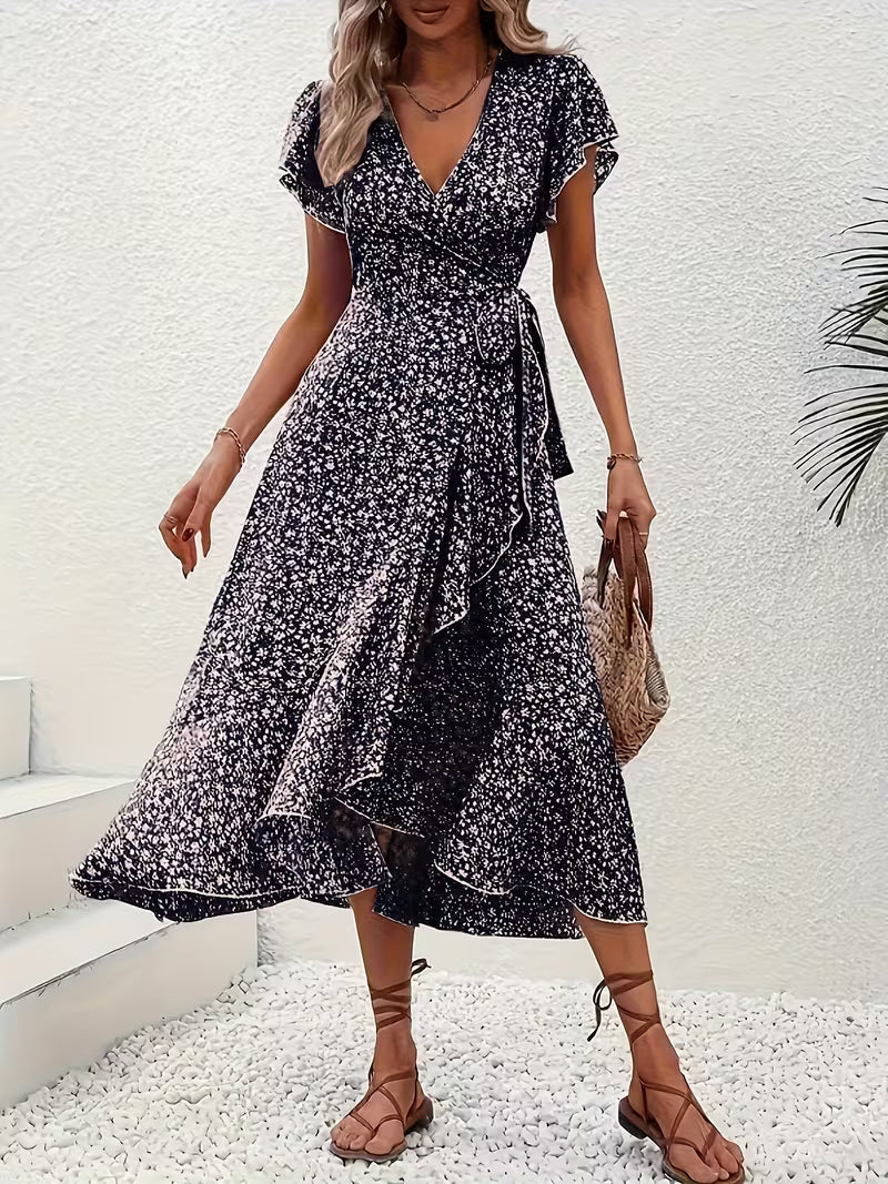 Vanessa | Tummy Covering Wrap Dress