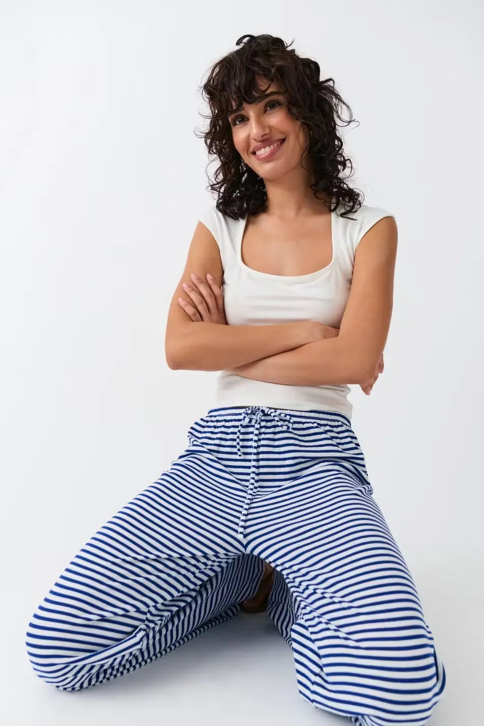 Hannah Striped Soft Pants