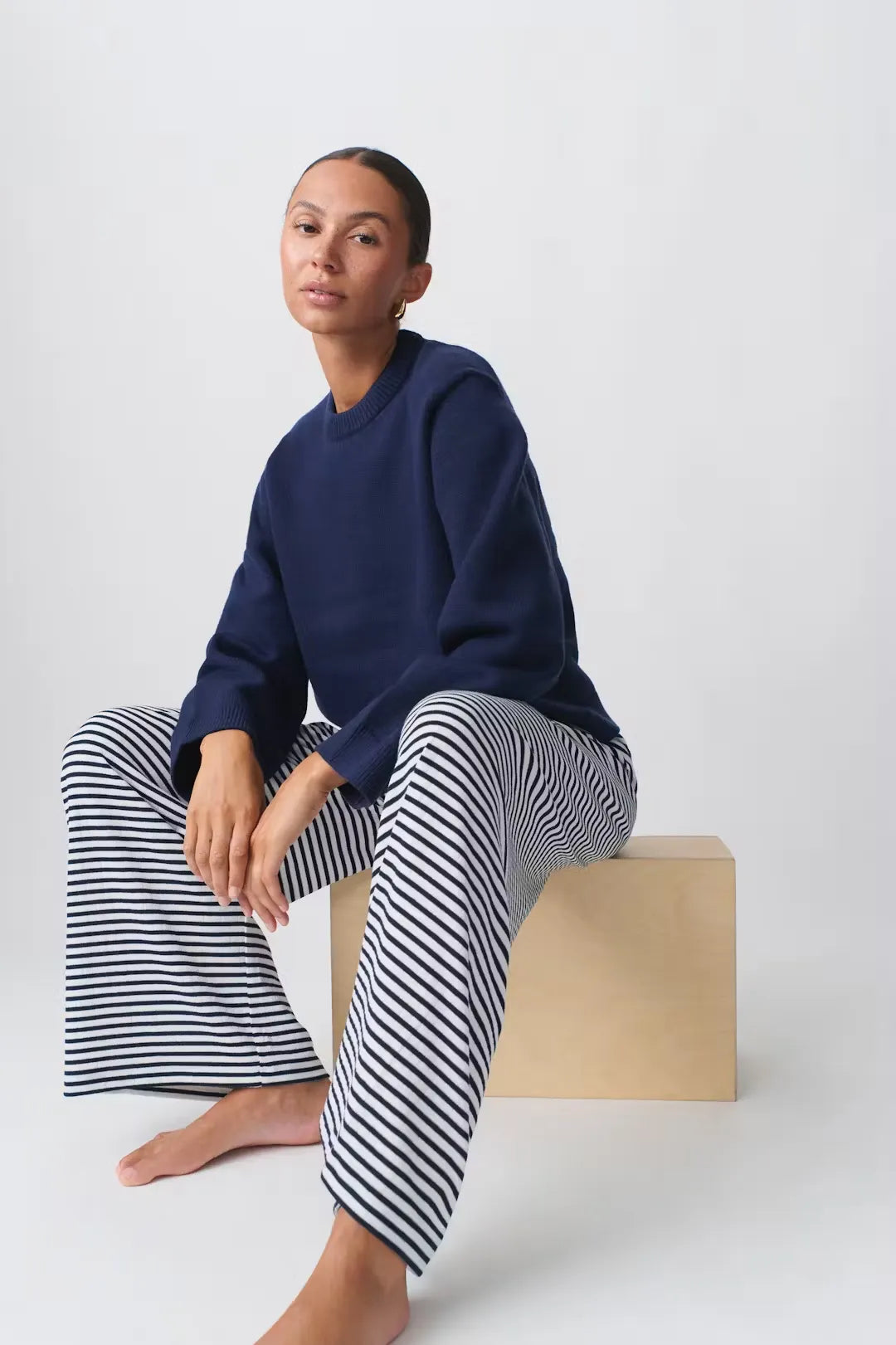 Hannah Striped Soft Pants