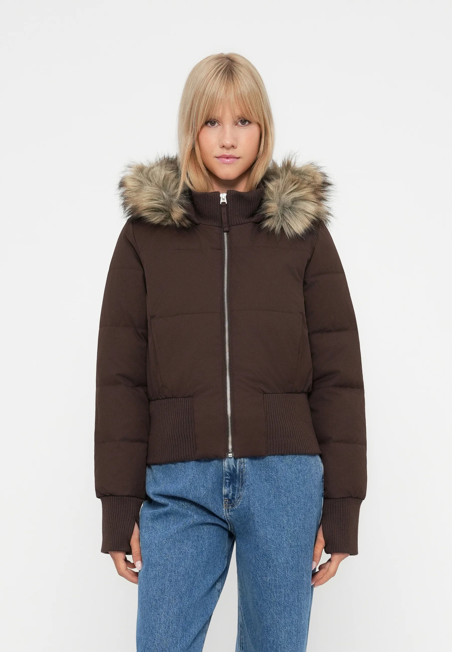 Anisa Faux Fur Bomber Jacket