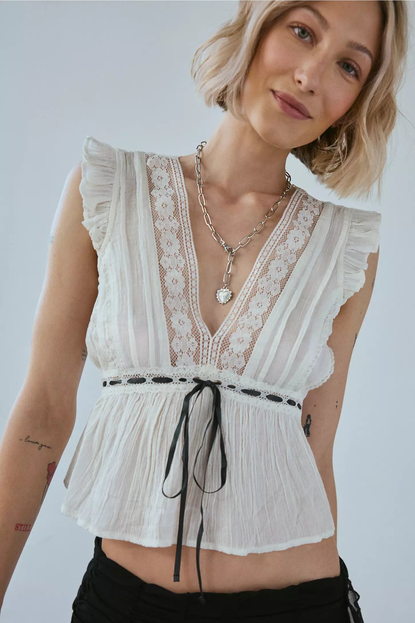 Lana Flutter Sleeve Top