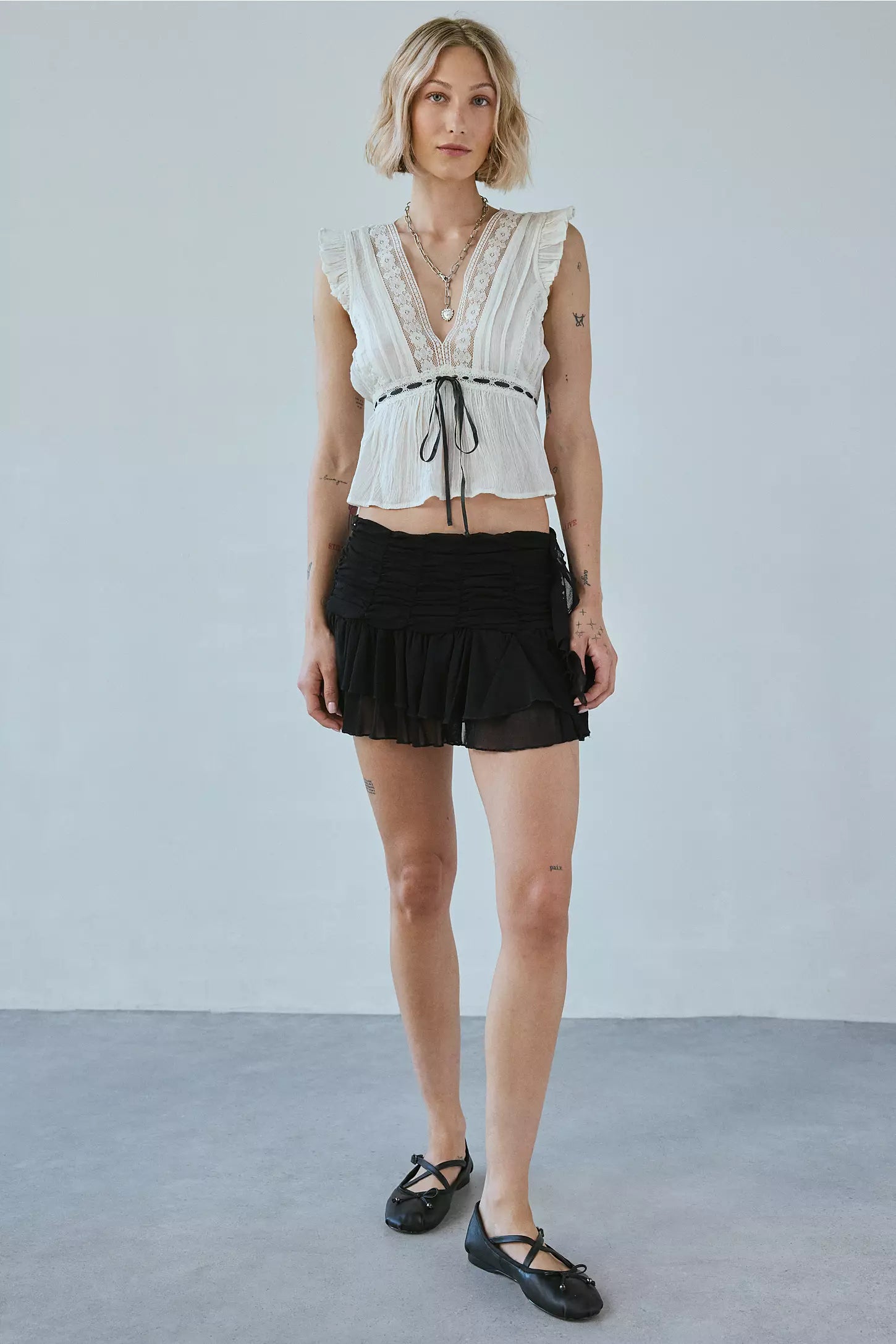 Lana Flutter Sleeve Top