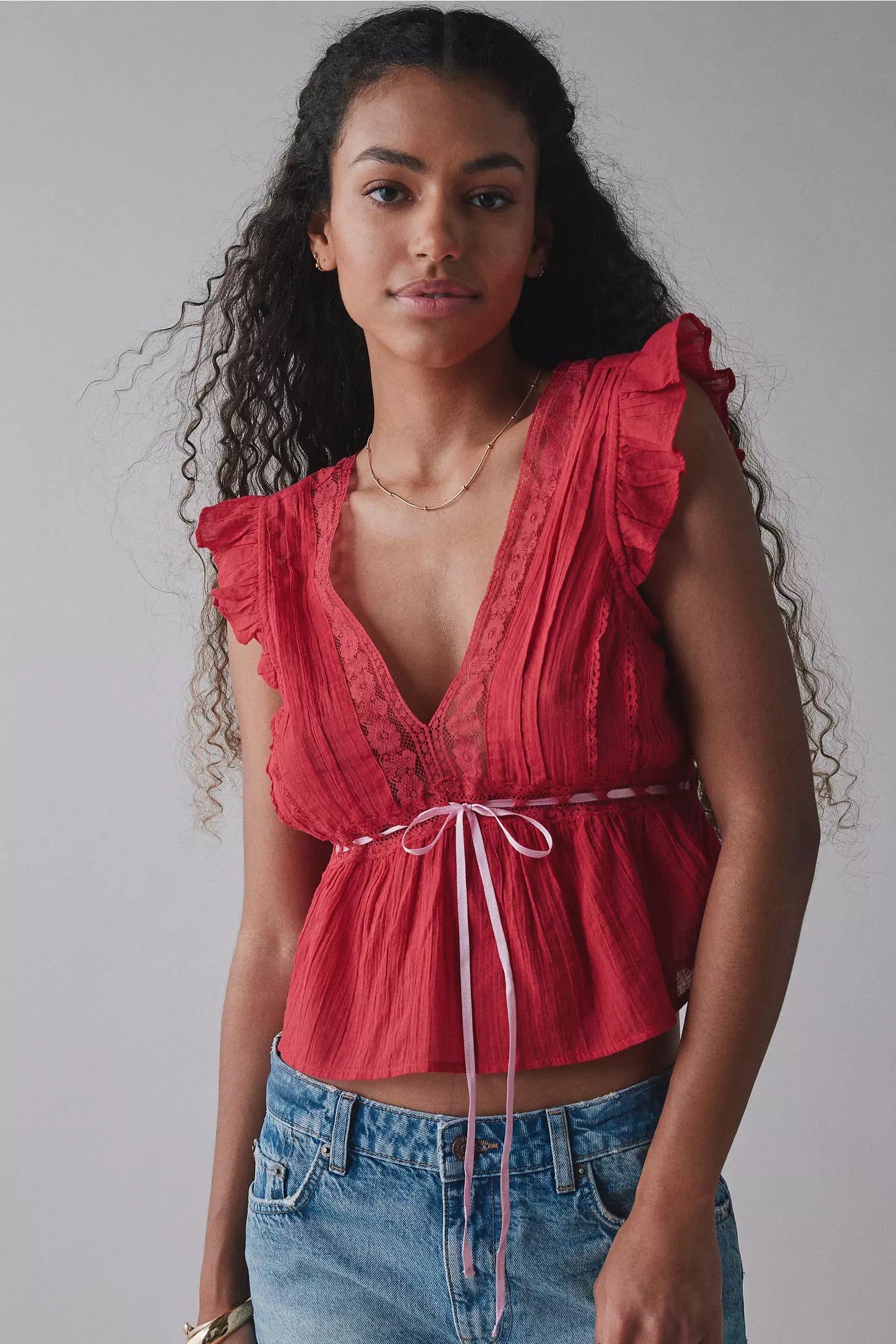 Lana Flutter Sleeve Top