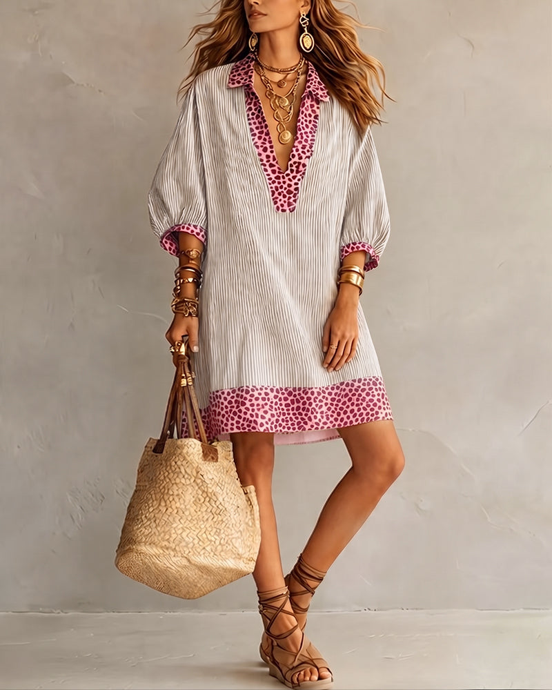 Nena Leopard Midi Dress