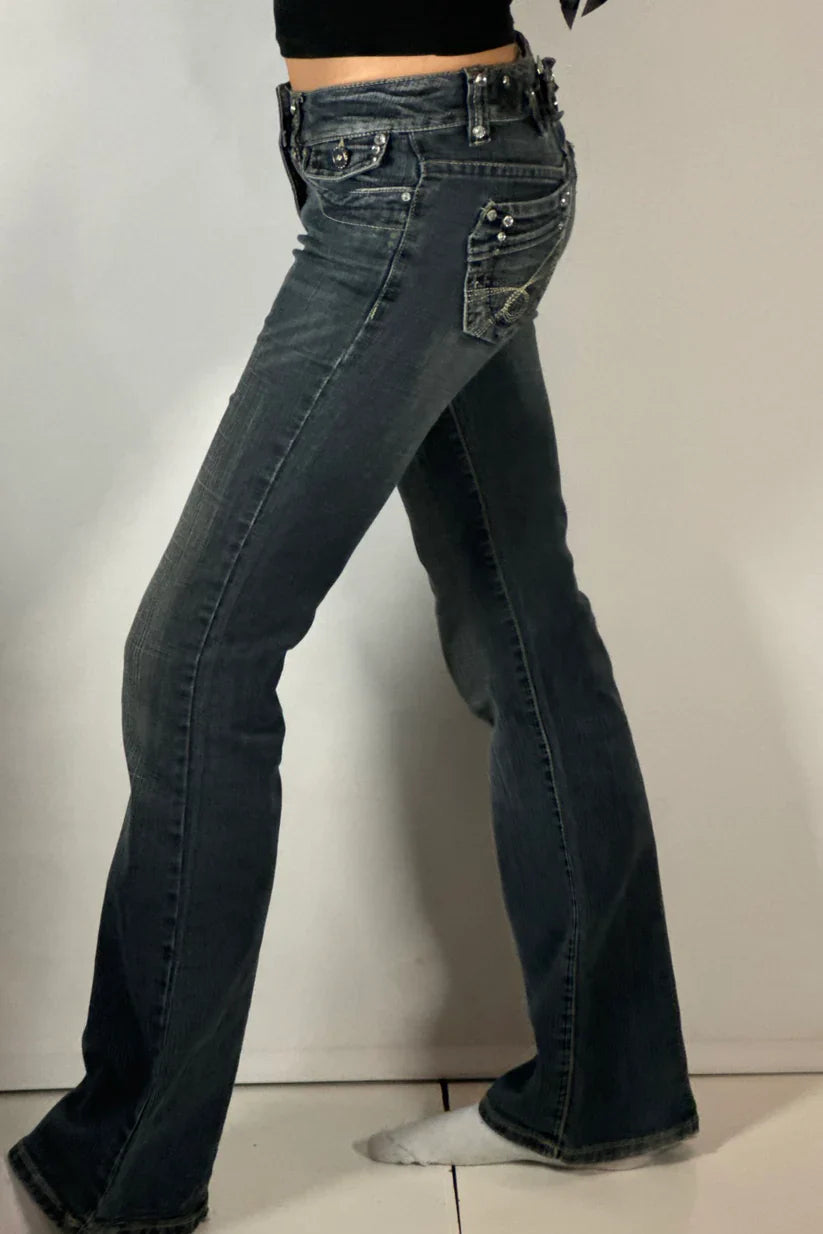 Victoria Low Rise Bootcut Jeans