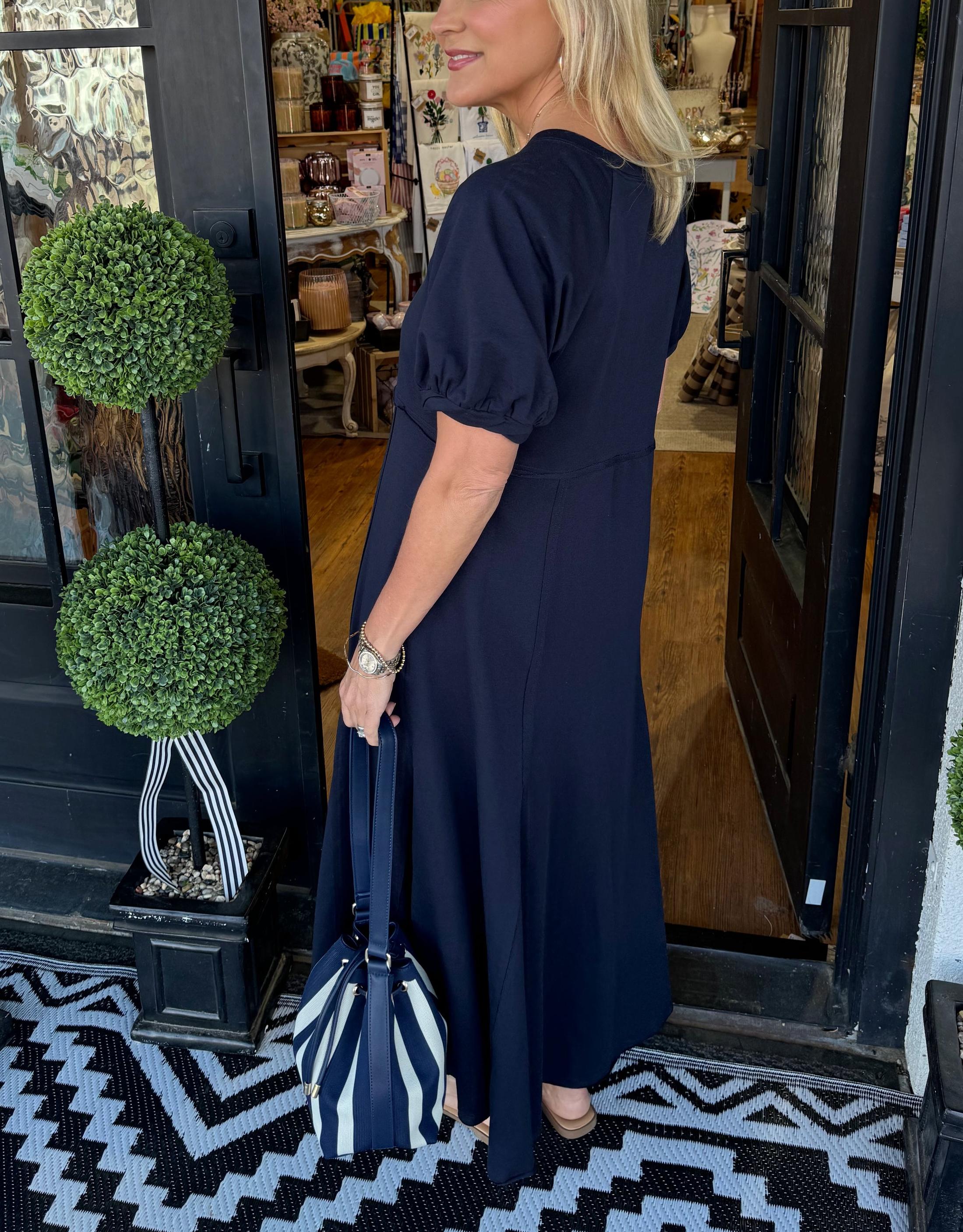 Alessa Puff Sleeve Maxi Dress