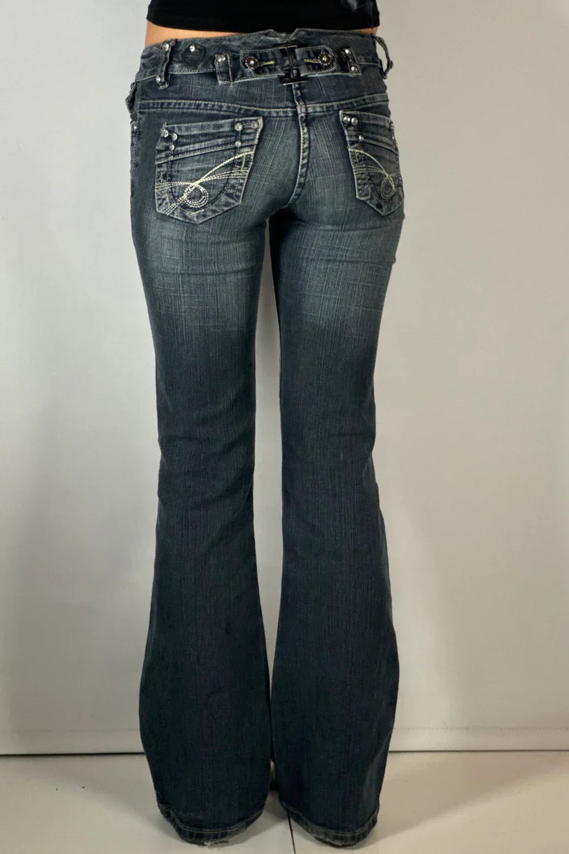 Victoria Low Rise Bootcut Jeans