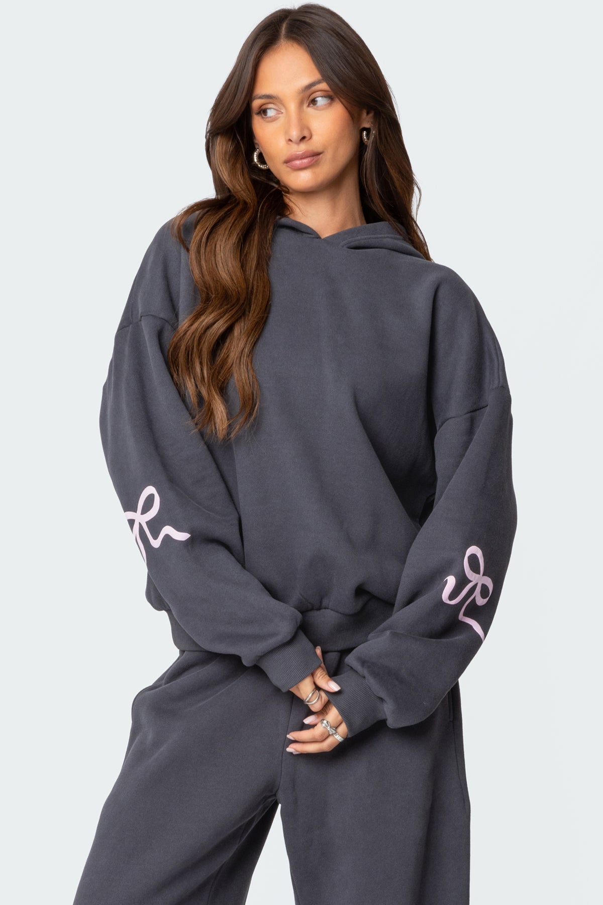 Bow Detail Hoodie + FREE Joggers (BLACK FRIDAY DEAL)