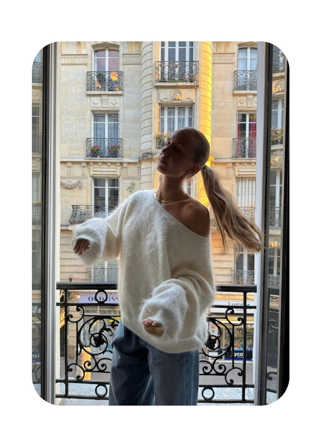 Neomi Fluffy Knit Sweater