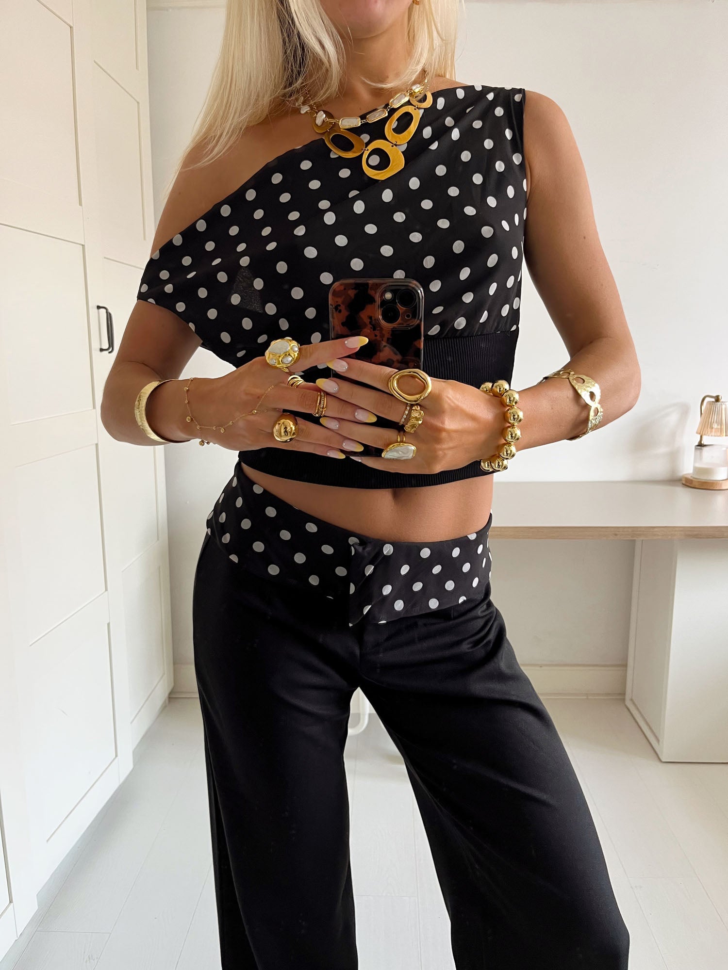 Monaco Dots Top + Free Matching Pants
