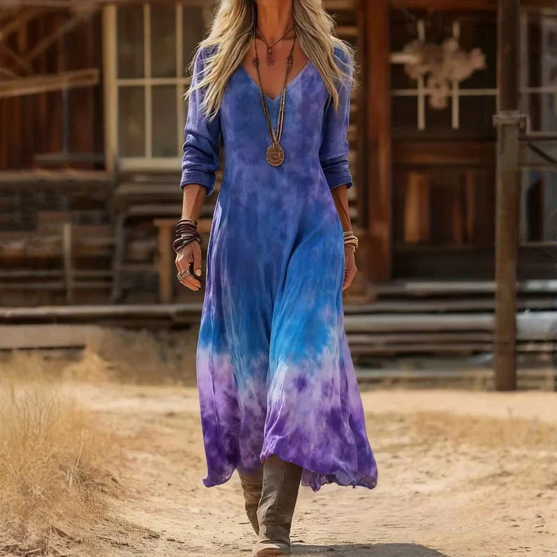 Aleeza | Long Sleeve Vintage Casual Dress