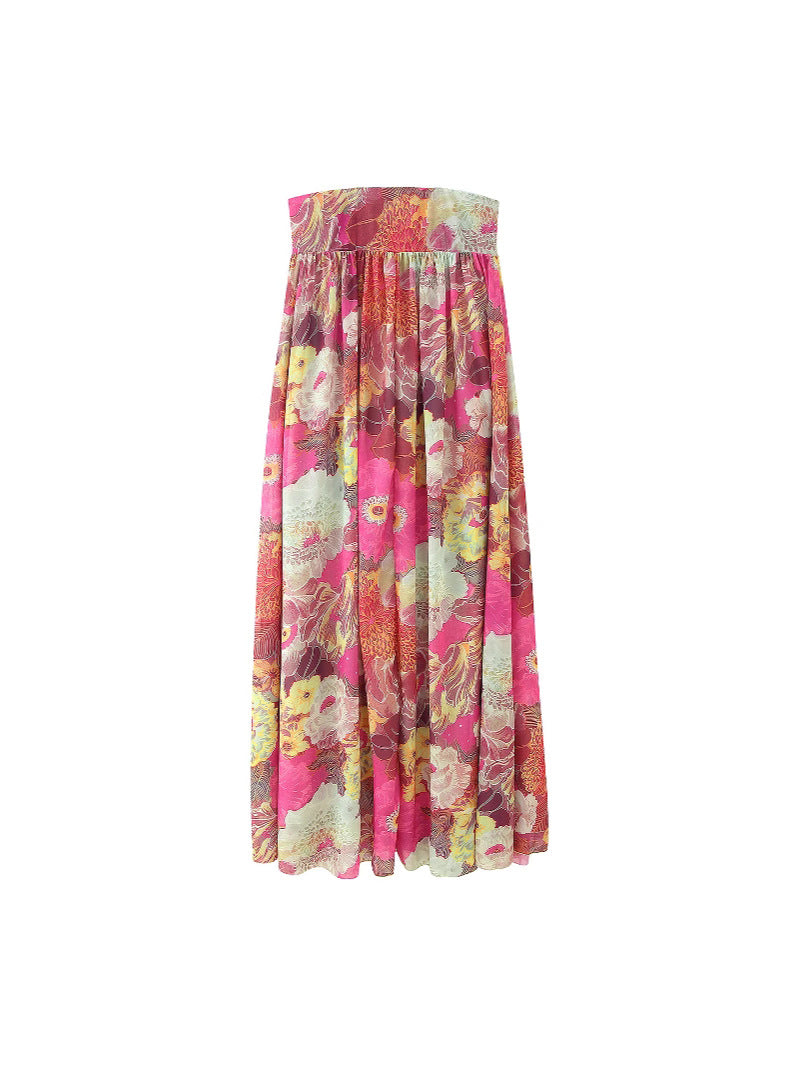 Elsa Floral Strapless Maxi Dress