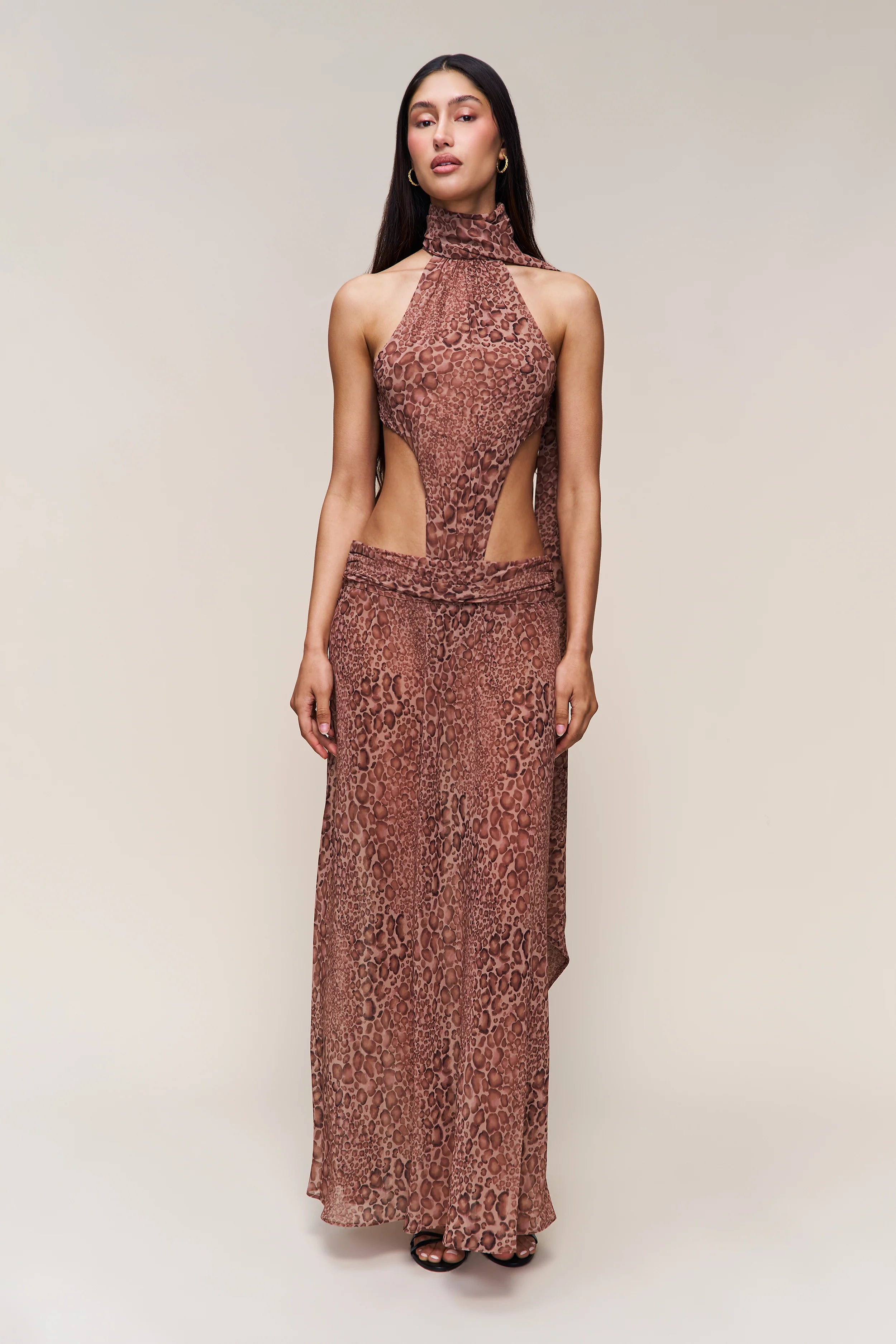 Anya Leopard Maxi Dress
