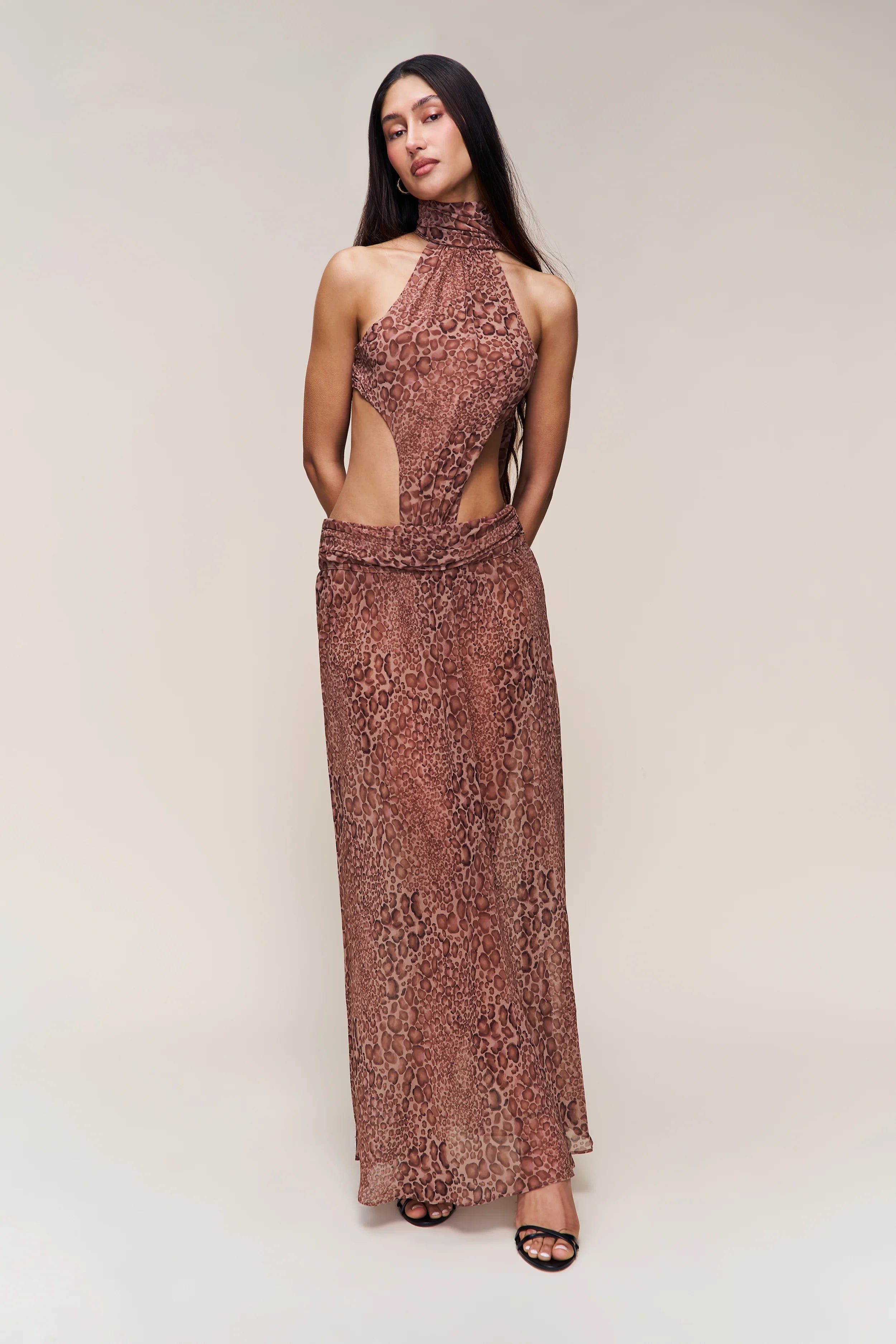 Anya Leopard Maxi Dress