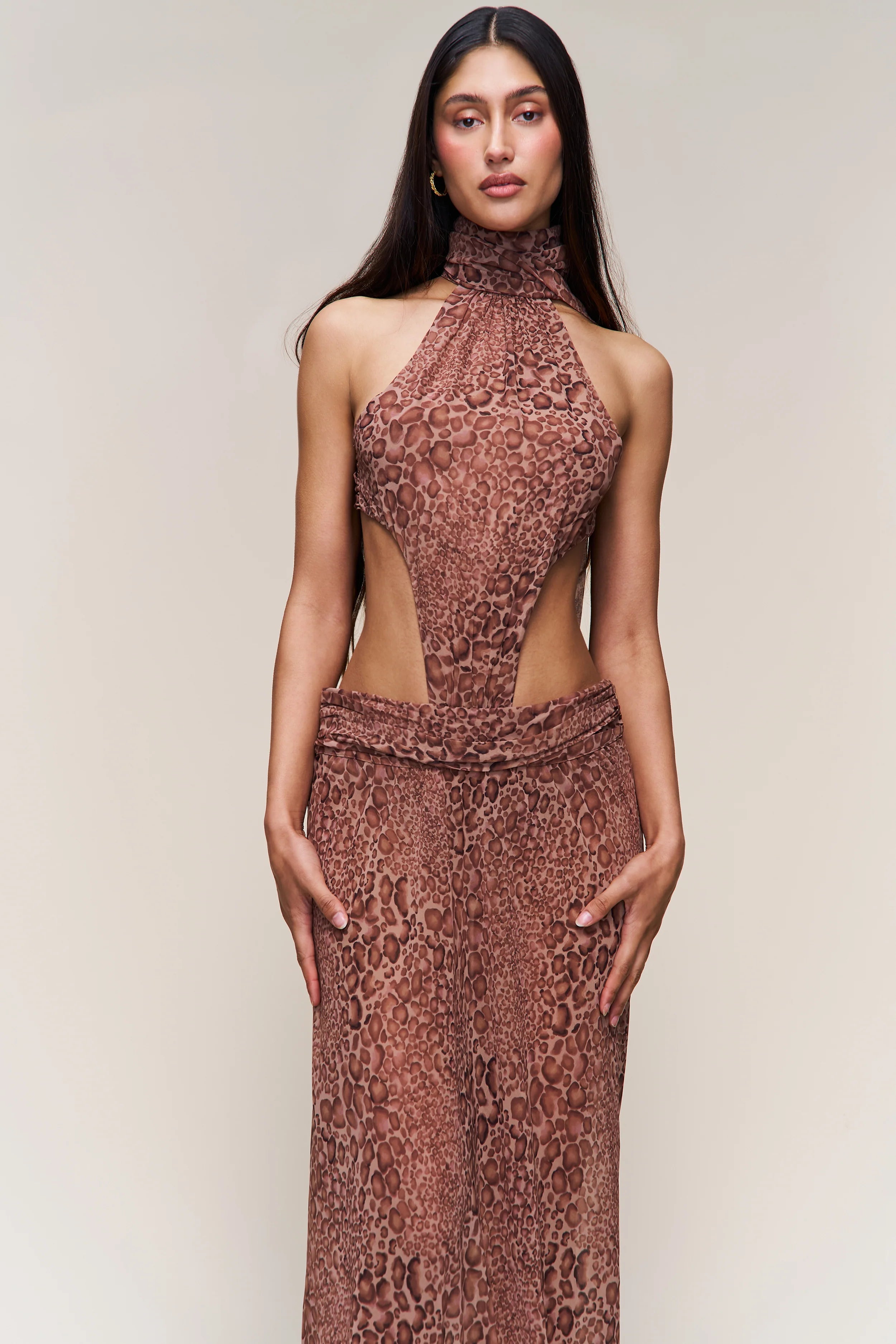 Anya Leopard Maxi Dress