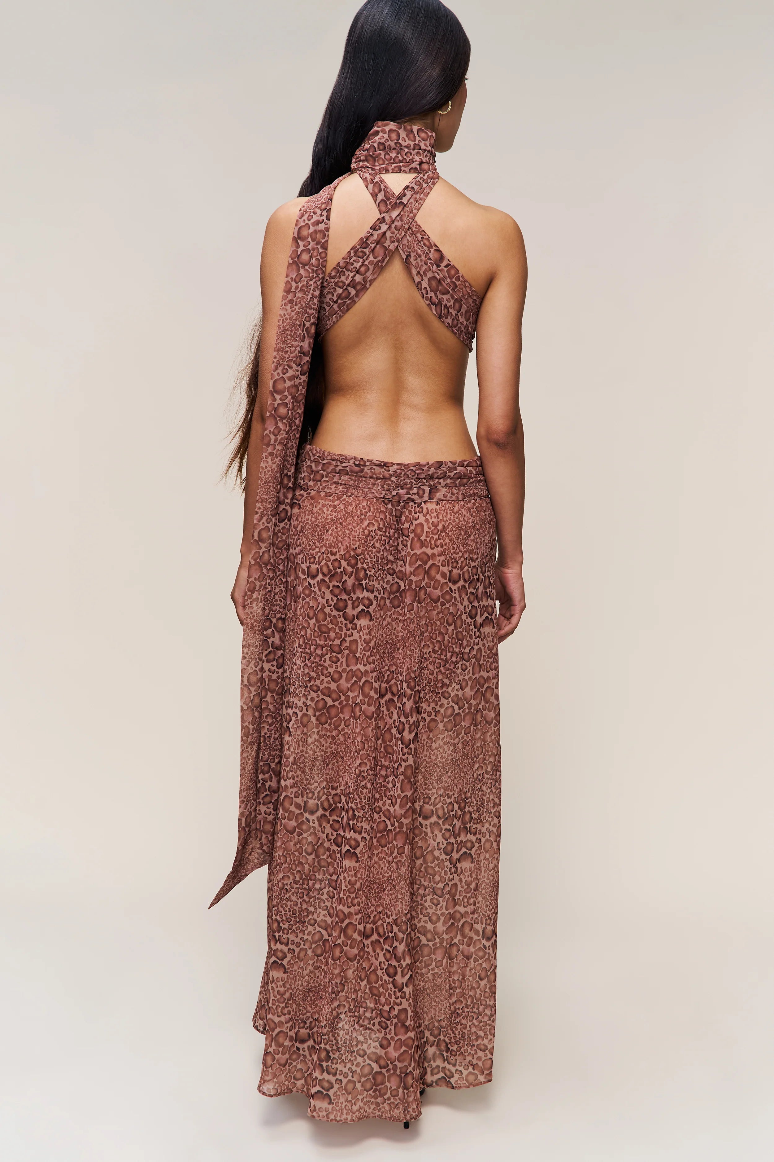 Anya Leopard Maxi Dress