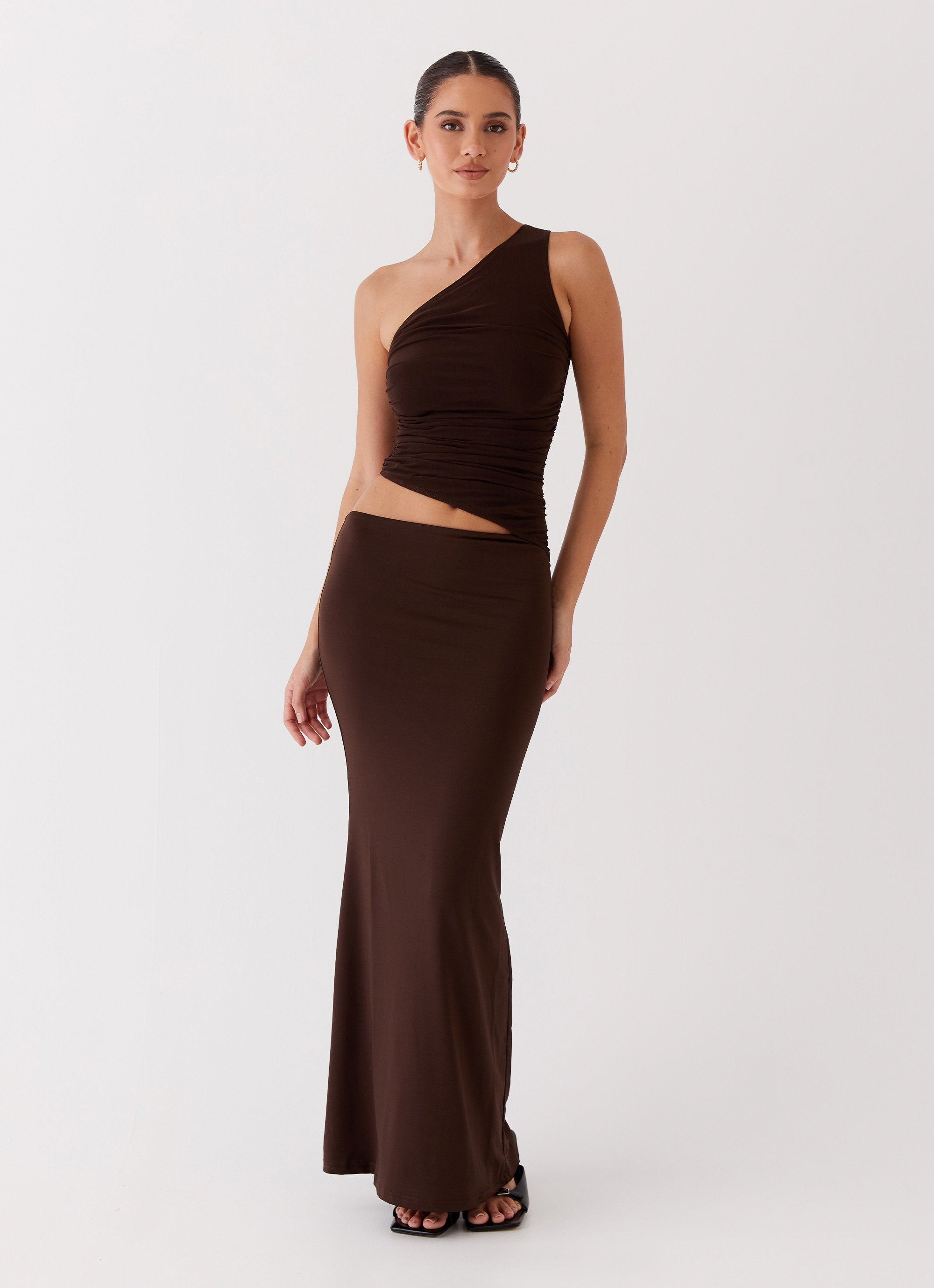 One Shoulder Maxi Dress - LOUVELLI