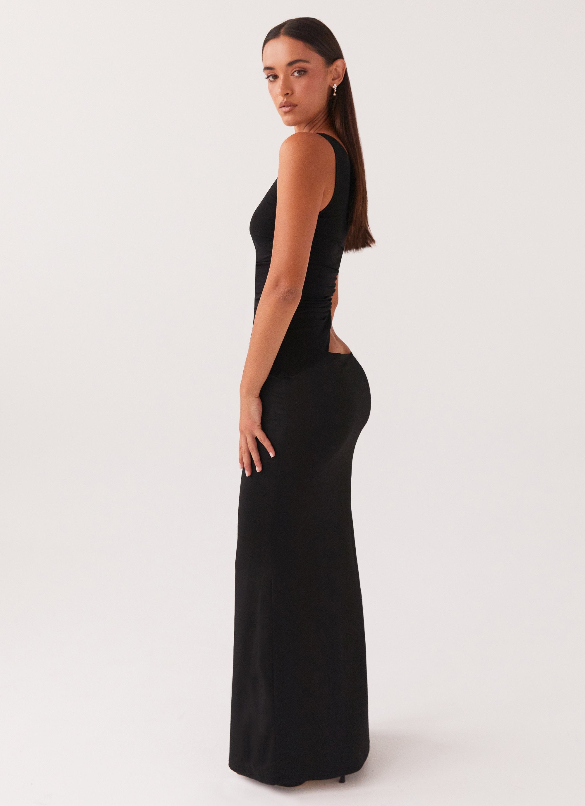 One Shoulder Maxi Dress - LOUVELLI