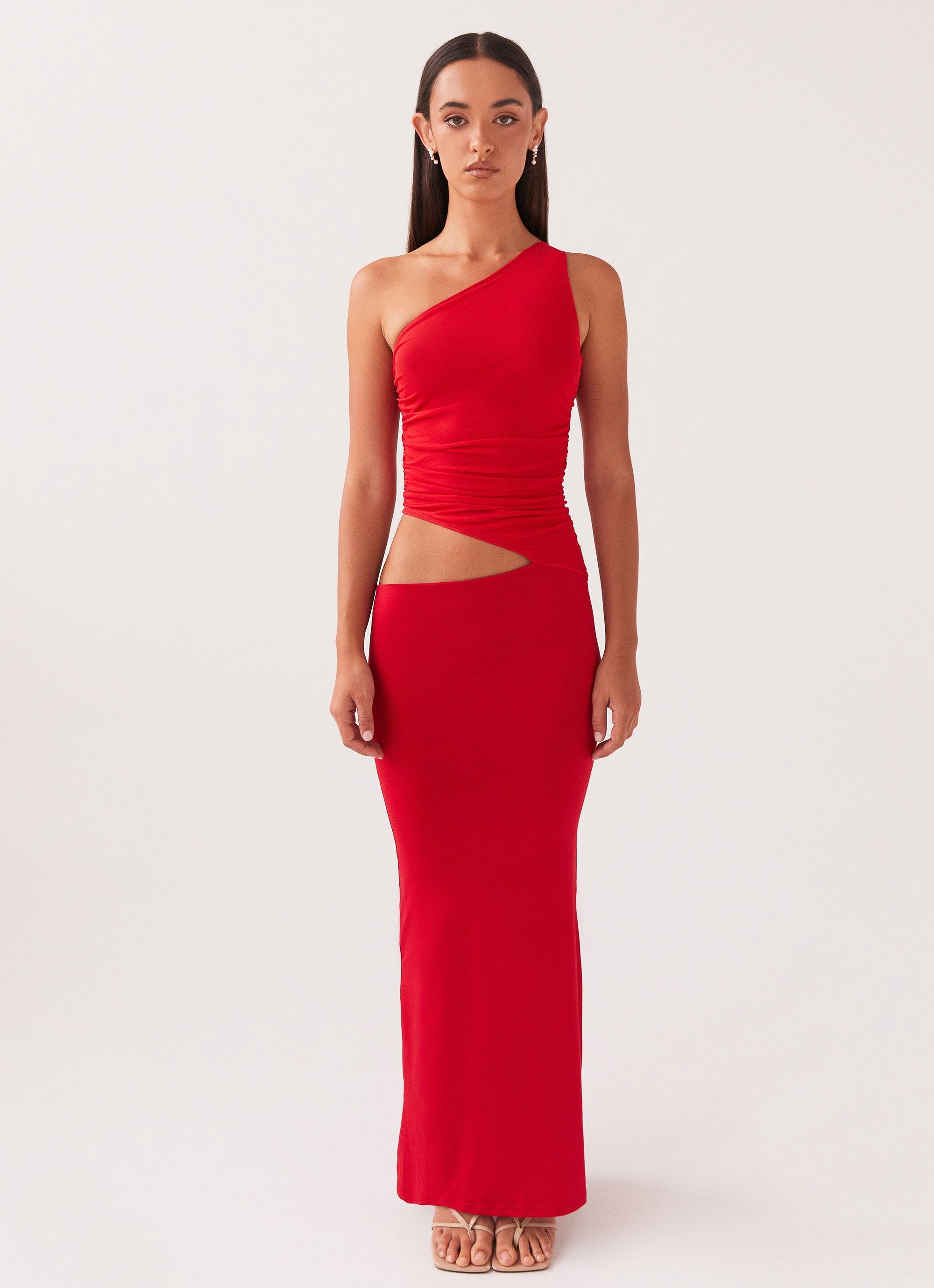 One Shoulder Maxi Dress - LOUVELLI