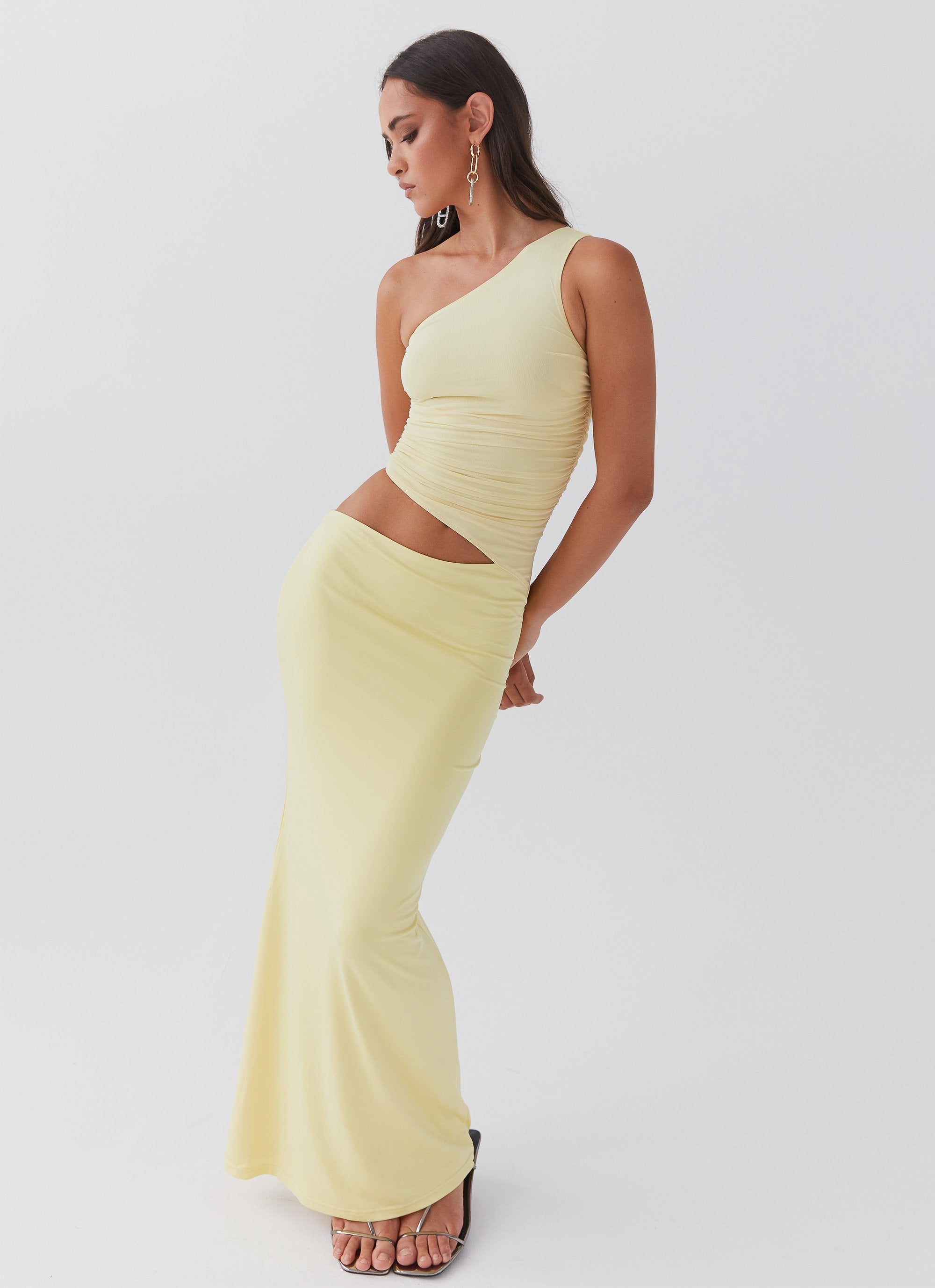 One Shoulder Maxi Dress - LOUVELLI