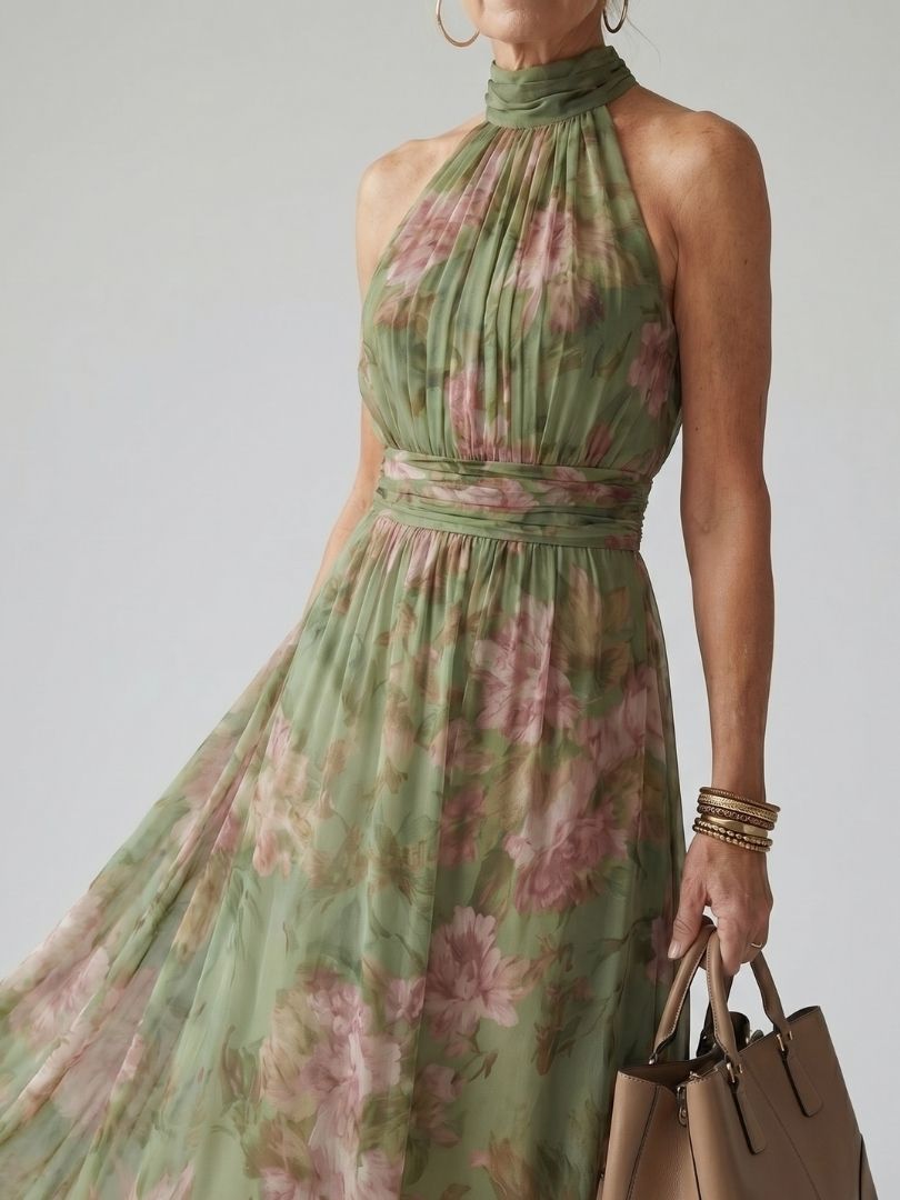 Cora | Halter Maxi Dress