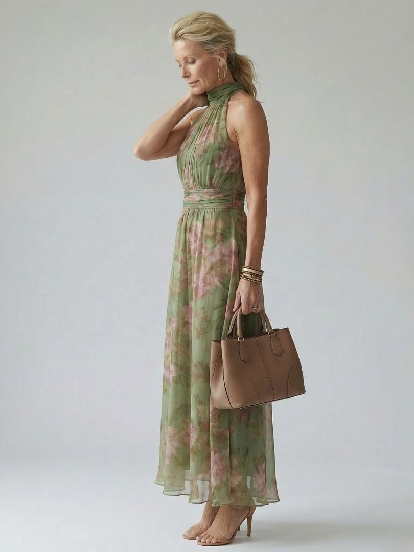 Cora | Halter Maxi Dress