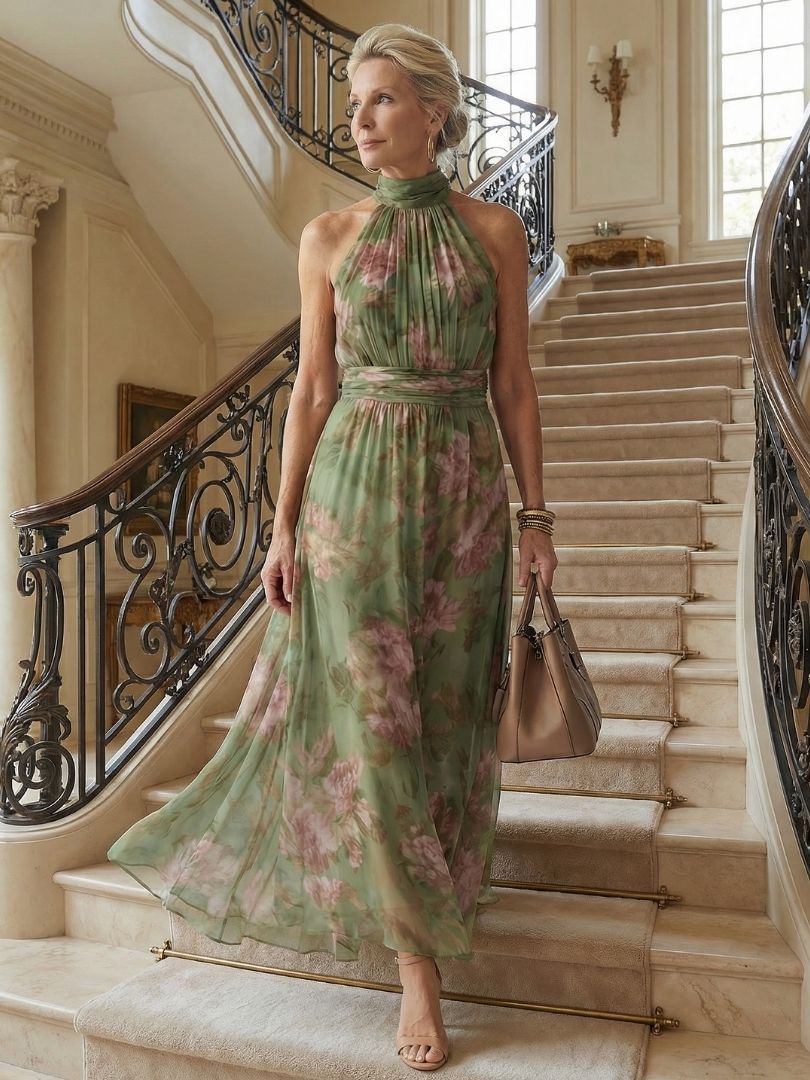 Cora | Halter Maxi Dress