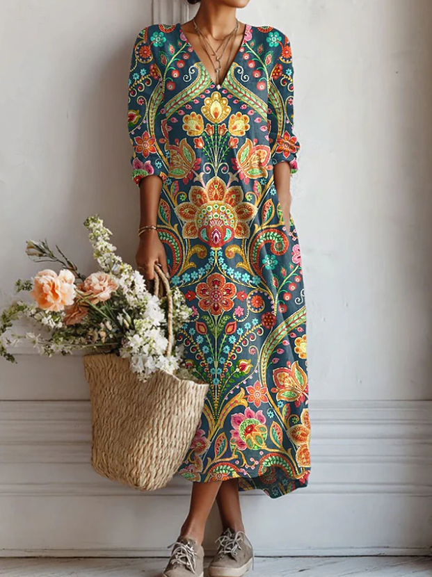 Ethnic Style Maxi Dress