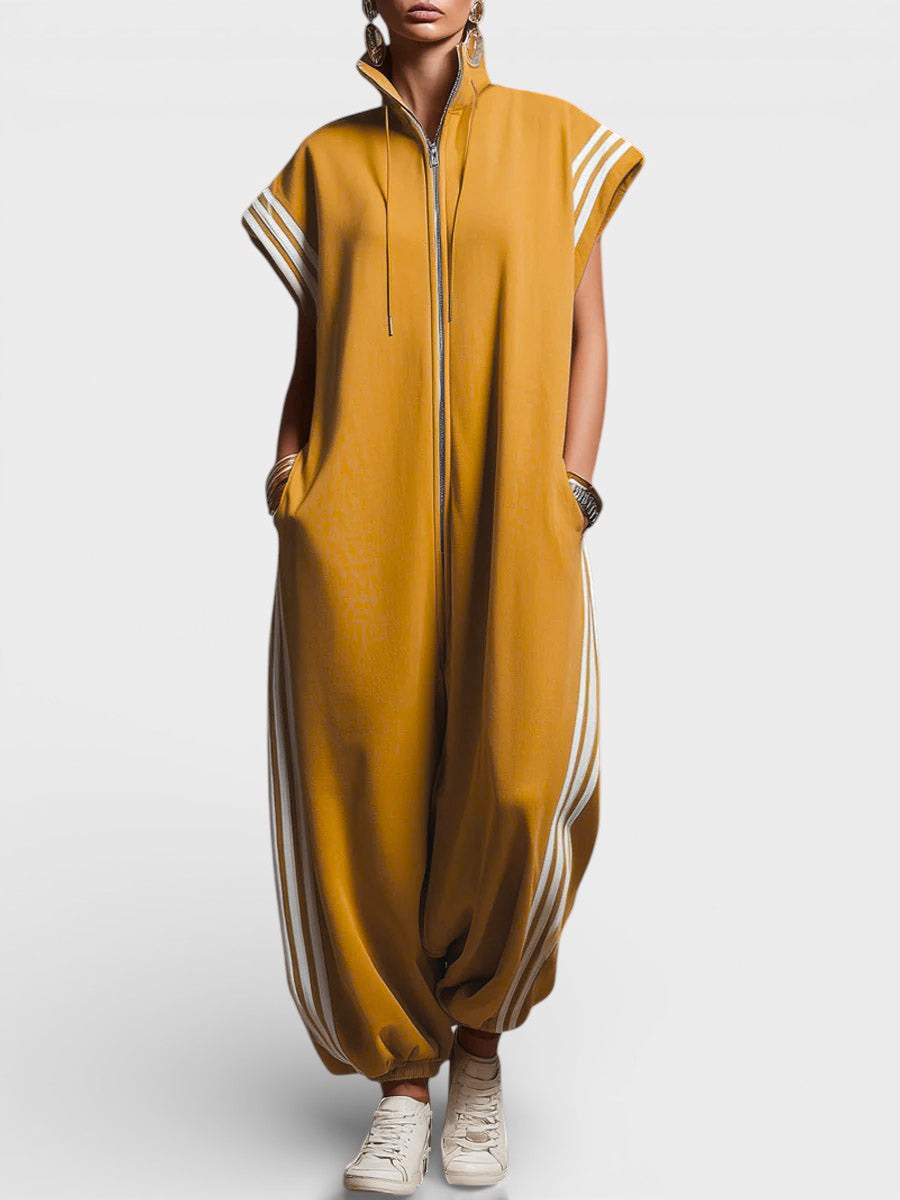 NICOLE | ZIP NECK JUMPSUIT