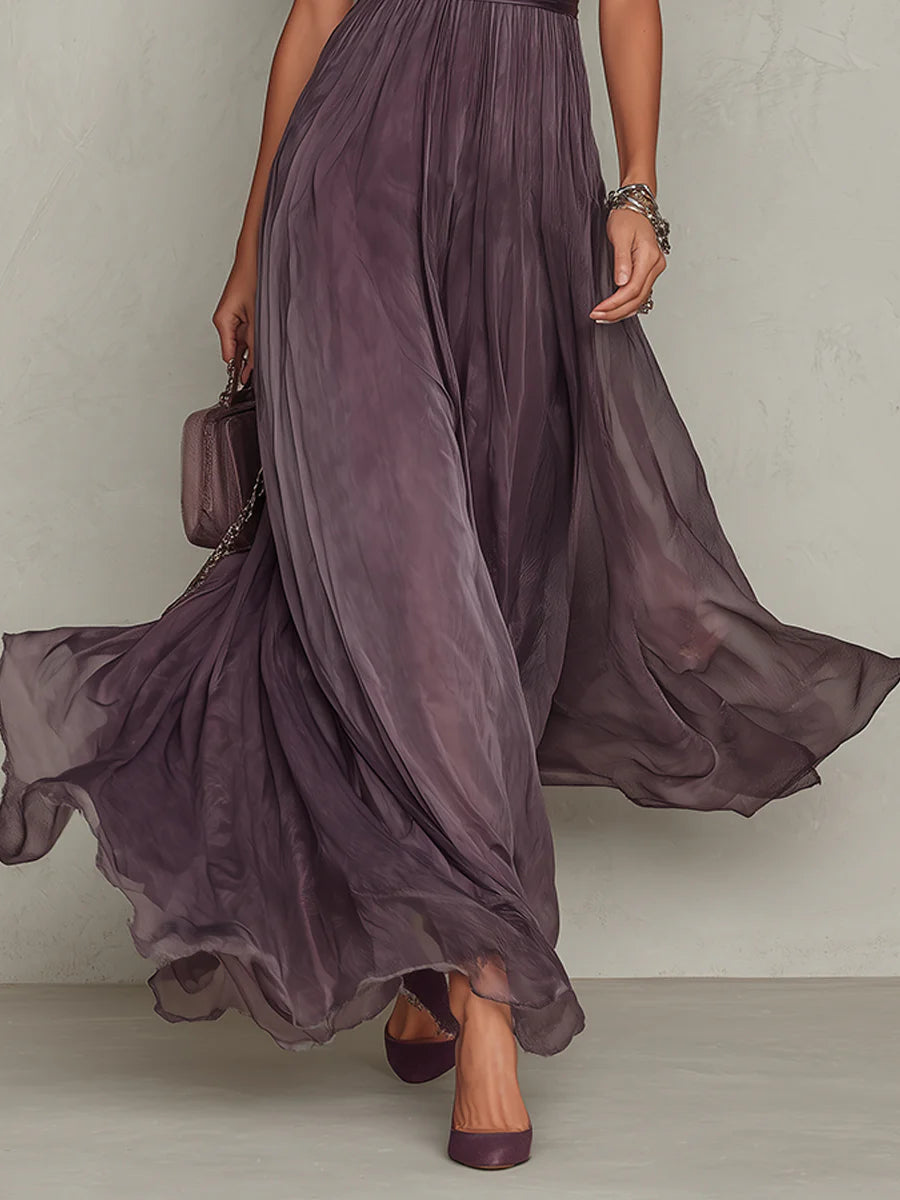 Kayla | Vintage Chiffon Maxi Dress