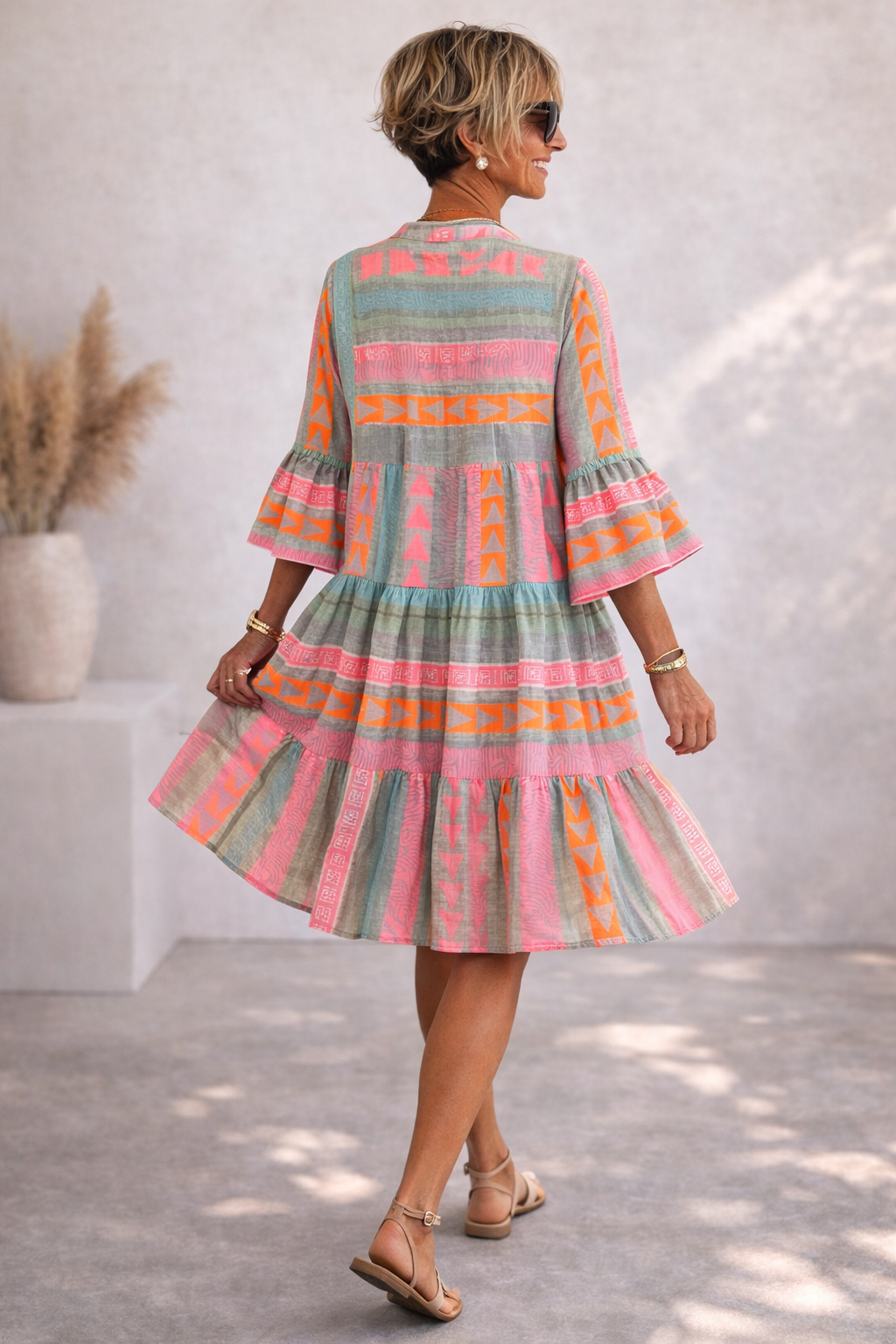 Victoria | Vibrant Midi Dress