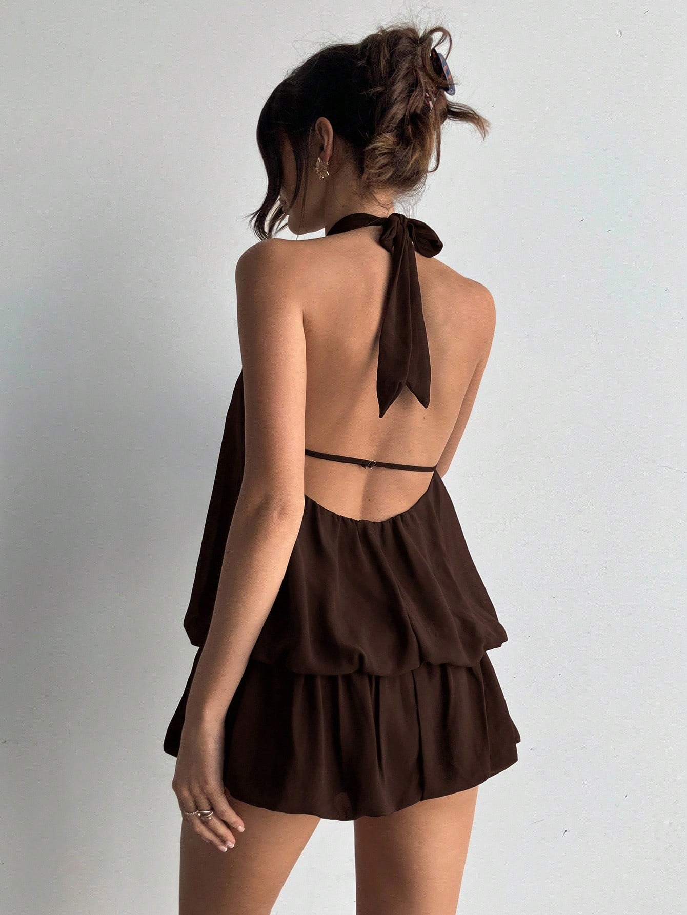 Cindy Ruffle Mini Dress