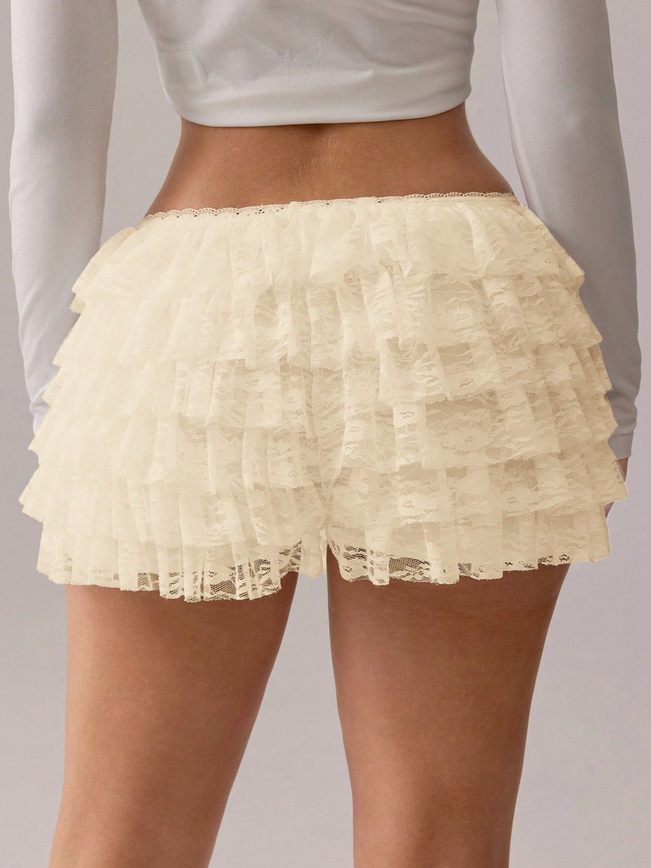 Tatiana Ruffle Lace Shorts