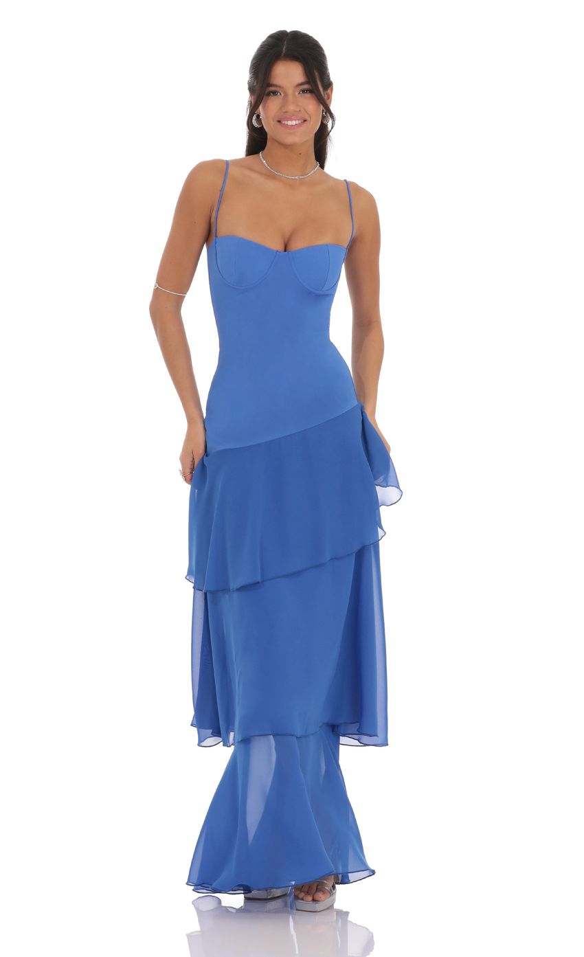 Diana Ruffled Maxi Dress
