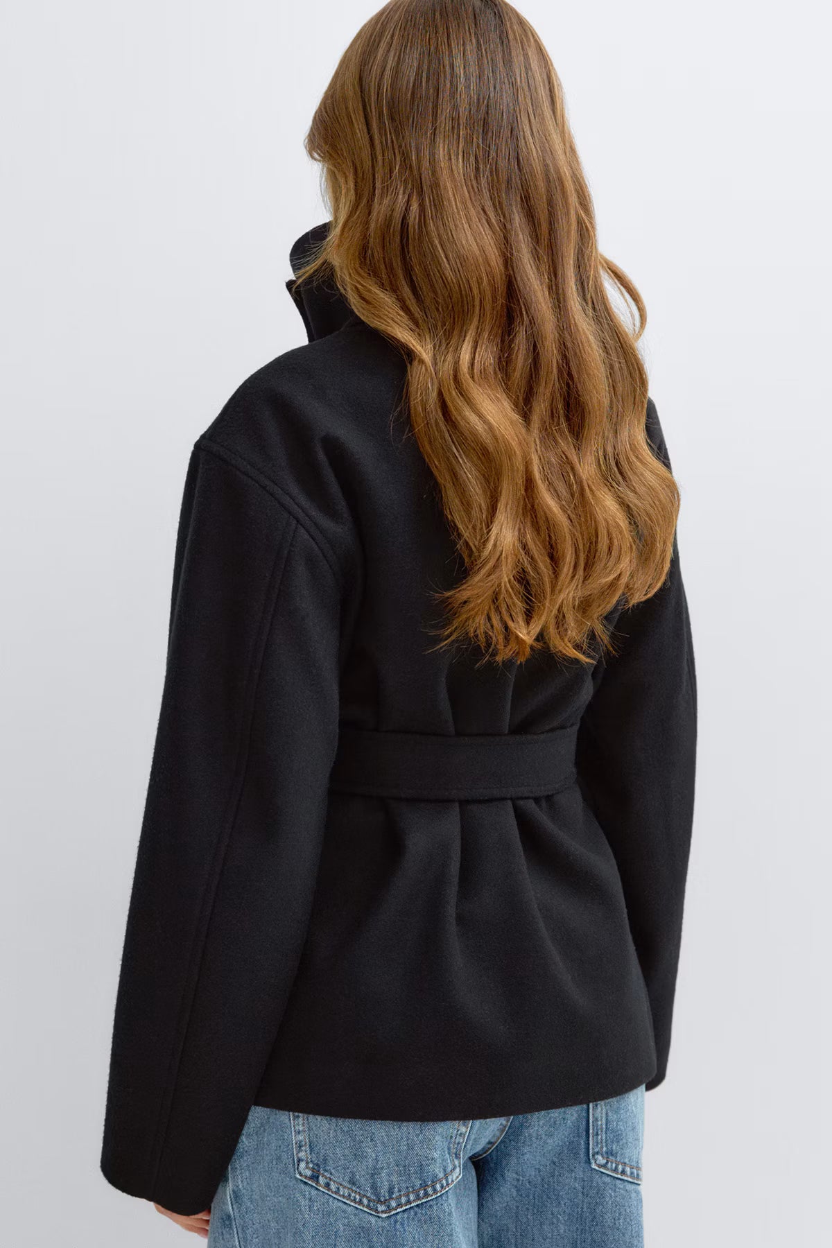 Selina High Neck Belted Jacket