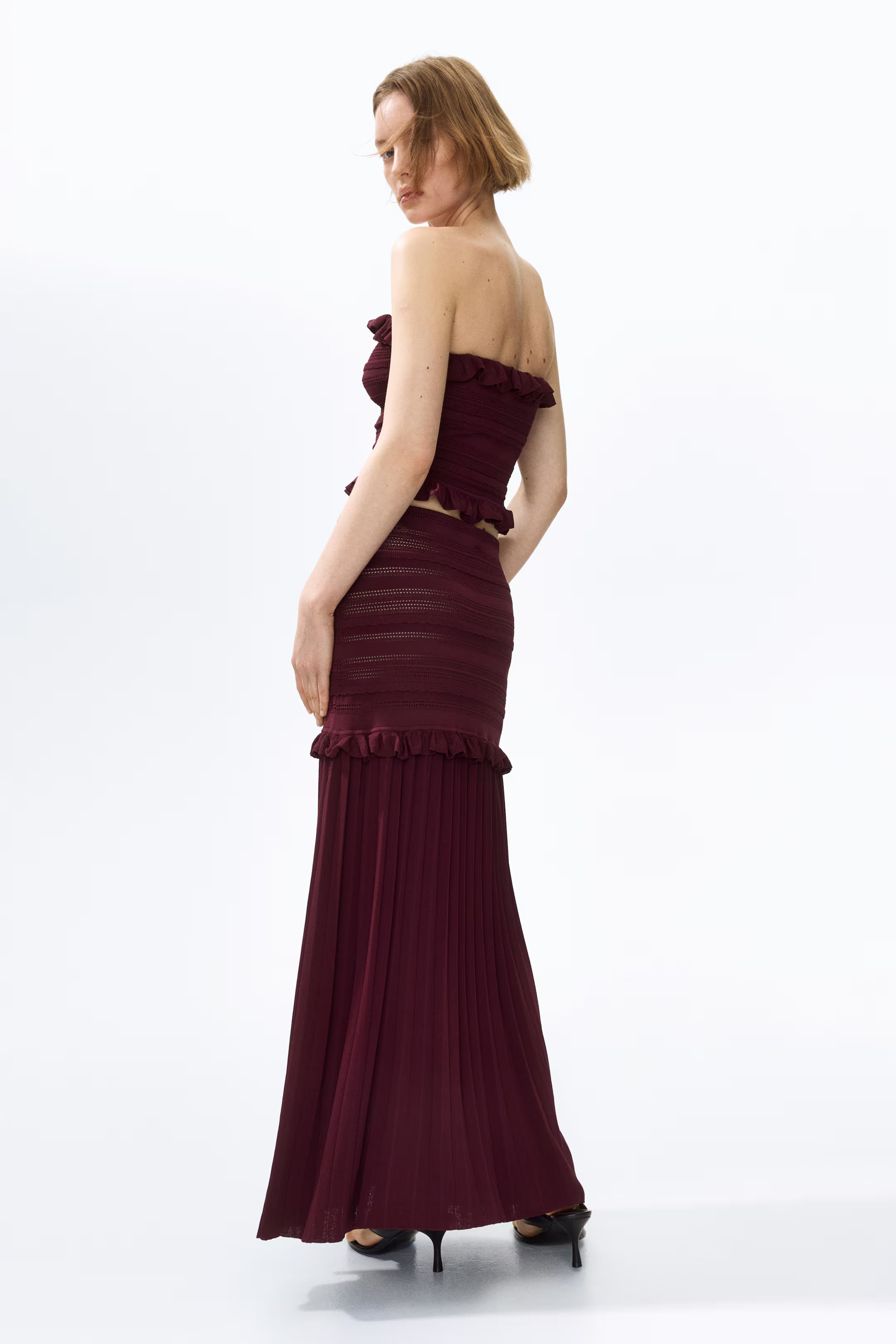 Macey Pleated Knit Set